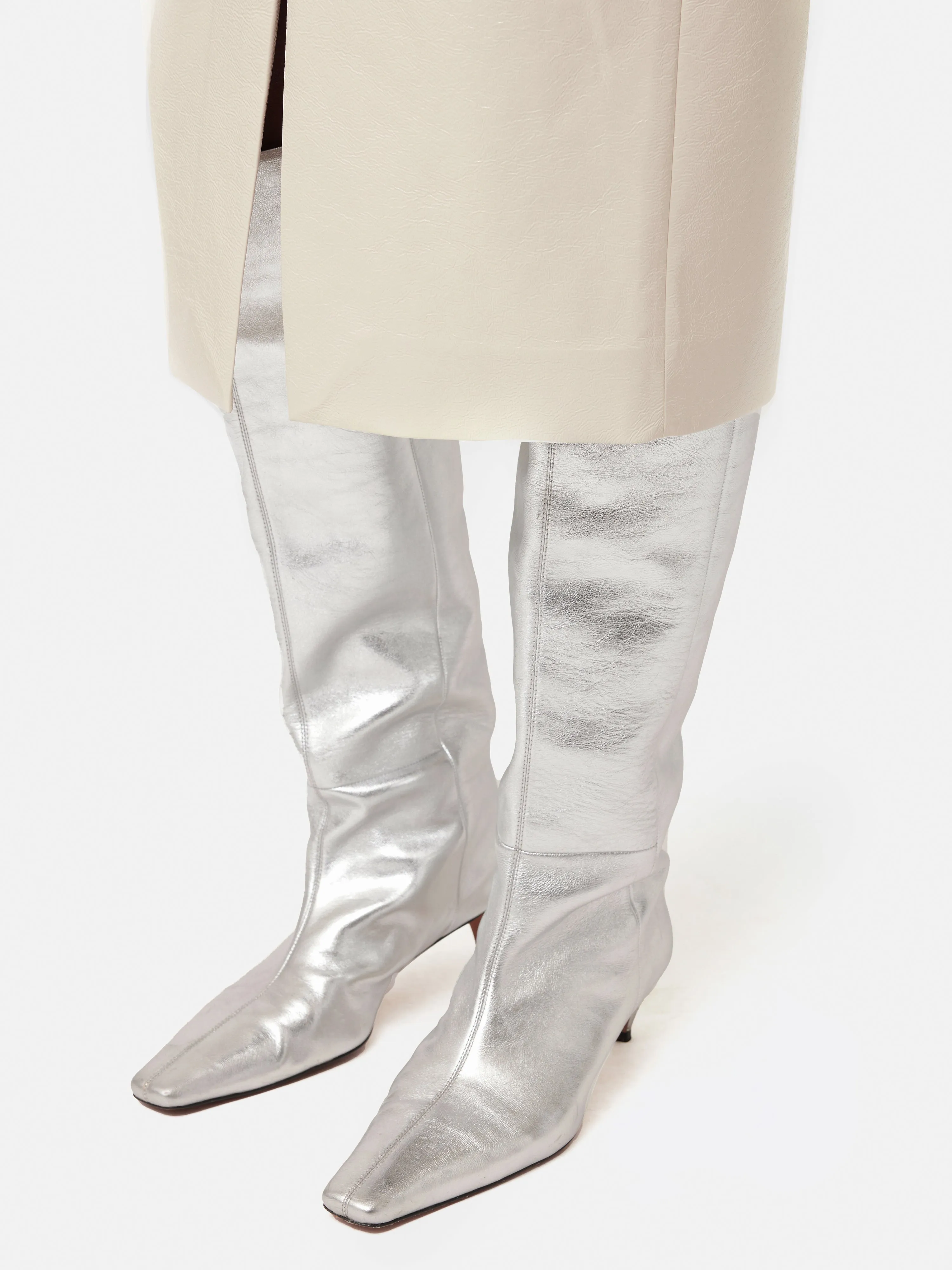 Patent Pencil Skirt | Cream sold by Jigsaw product image thumbnail 2