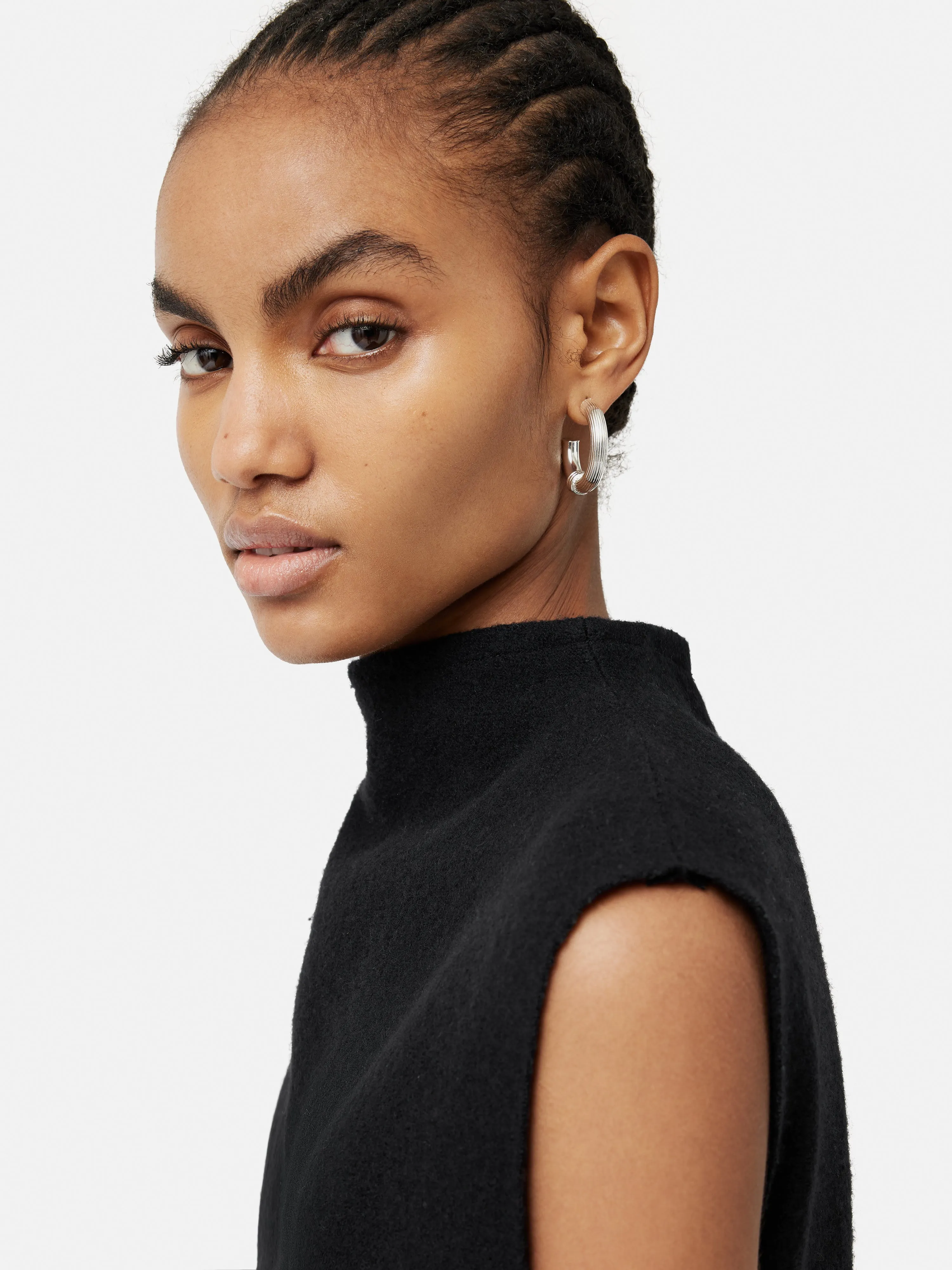 Boiled Wool Blend Tank Top | Black sold by Jigsaw product image thumbnail 2