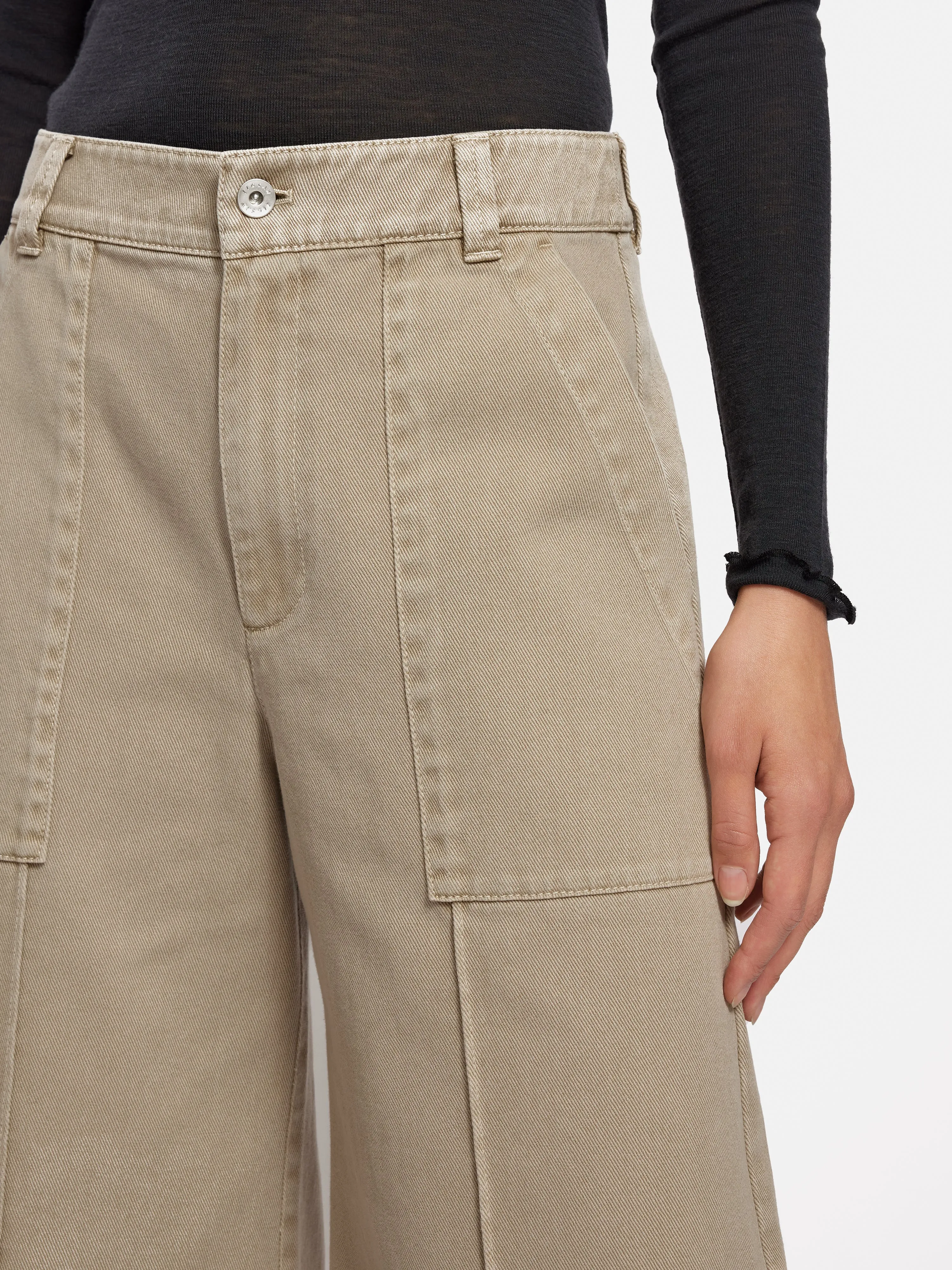Denim Sailor Trouser | Brown sold by Jigsaw product image thumbnail 4