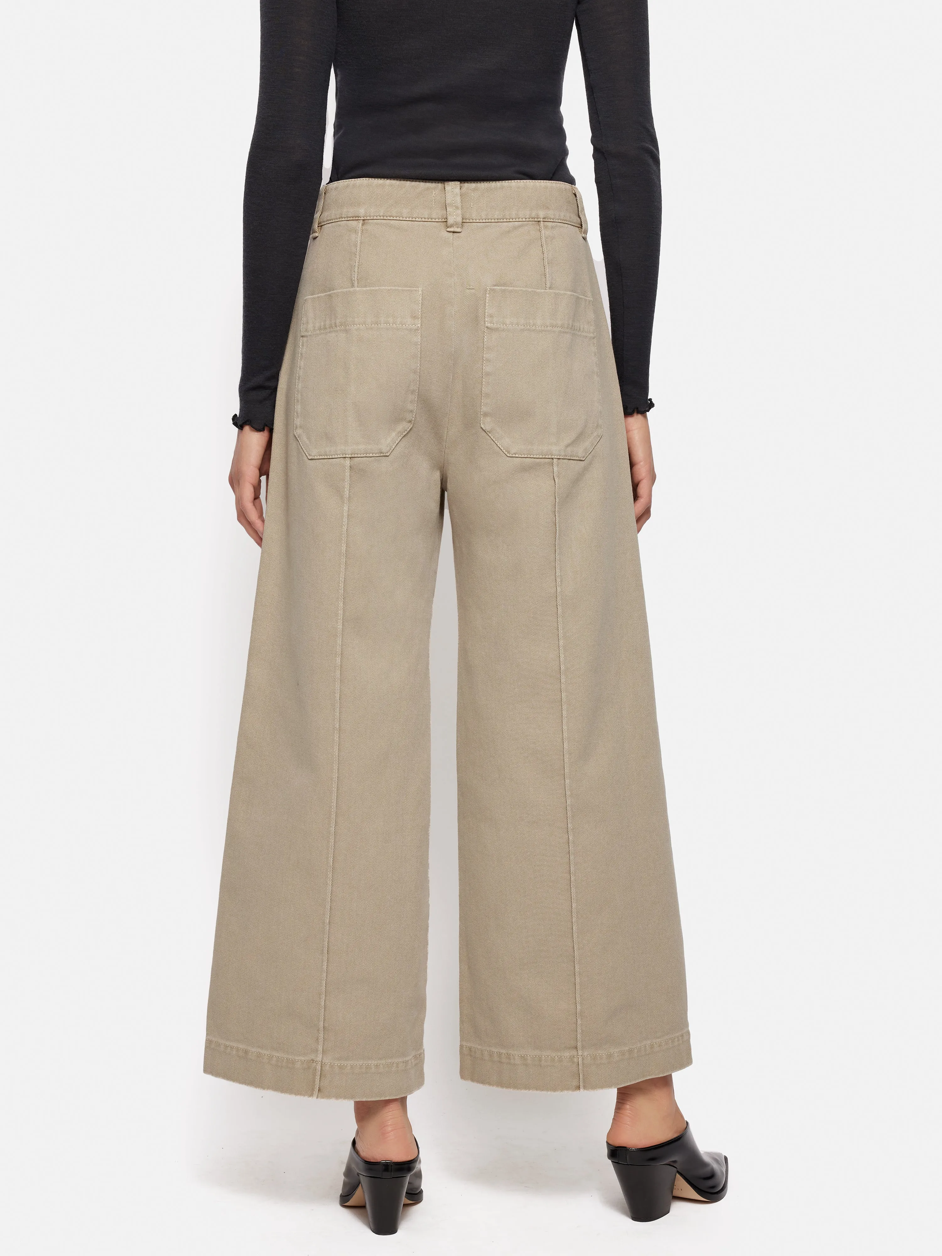 Denim Sailor Trouser | Brown sold by Jigsaw product image thumbnail 5