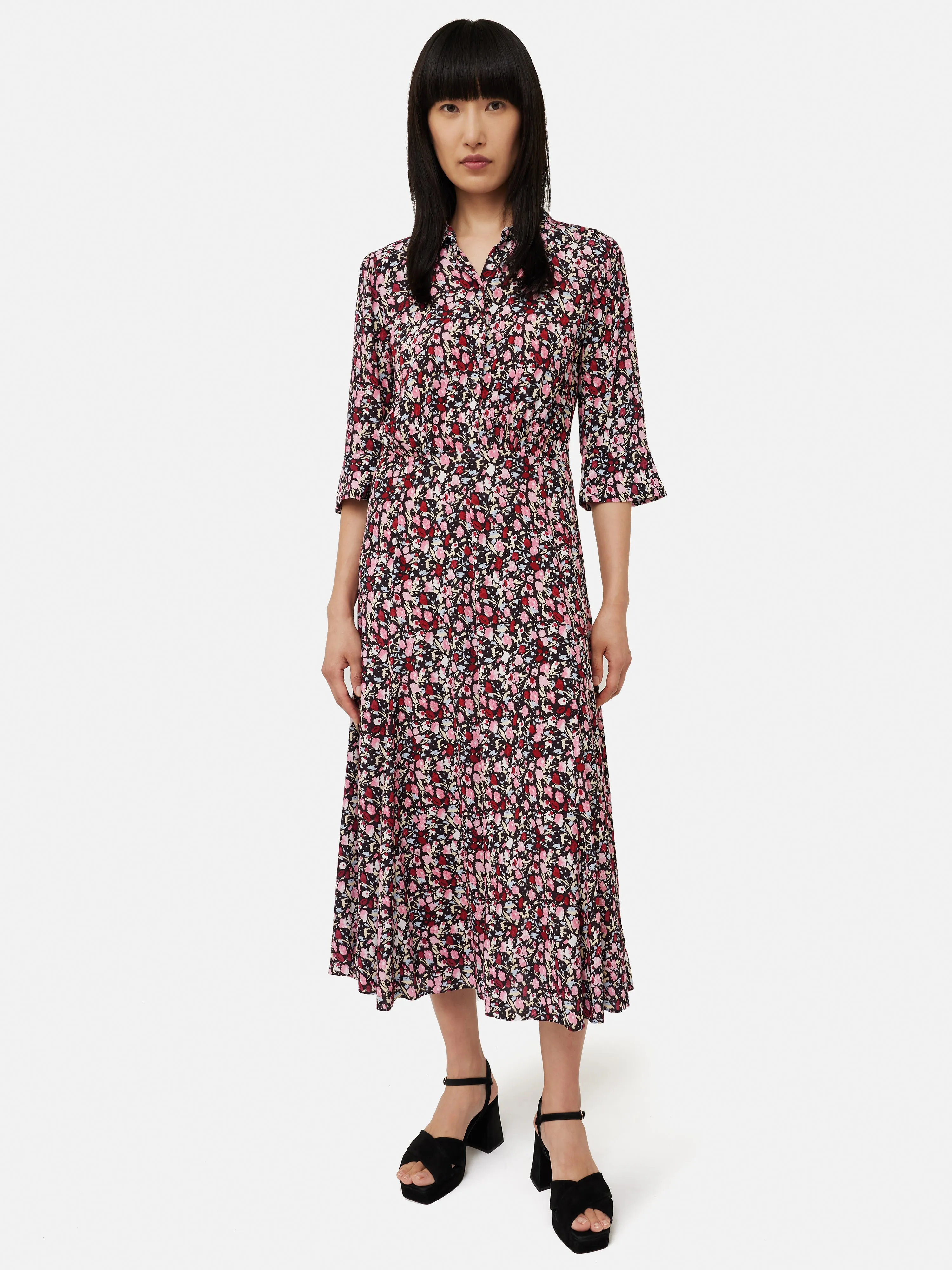 Carnation Shirt Dress | Pink sold by Jigsaw