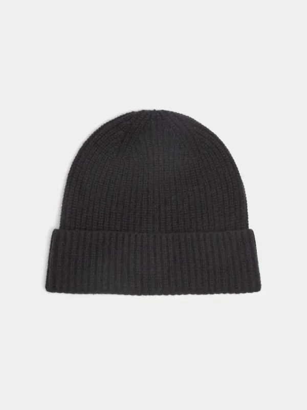 Wool Cashmere Hat | Black sold by Jigsaw