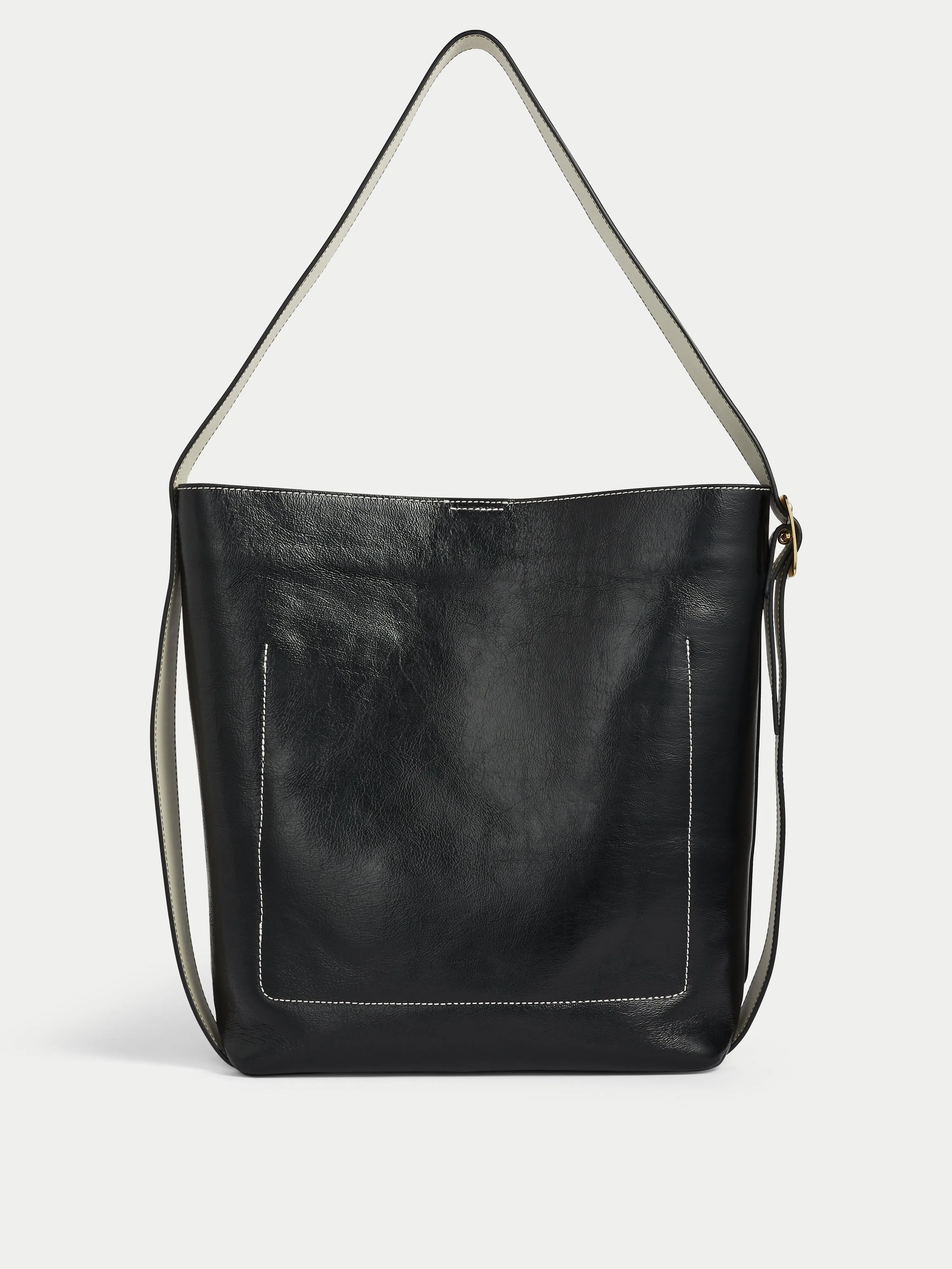 Zoey Buckle Patent Xl Tote | Black sold by Jigsaw product image thumbnail 3