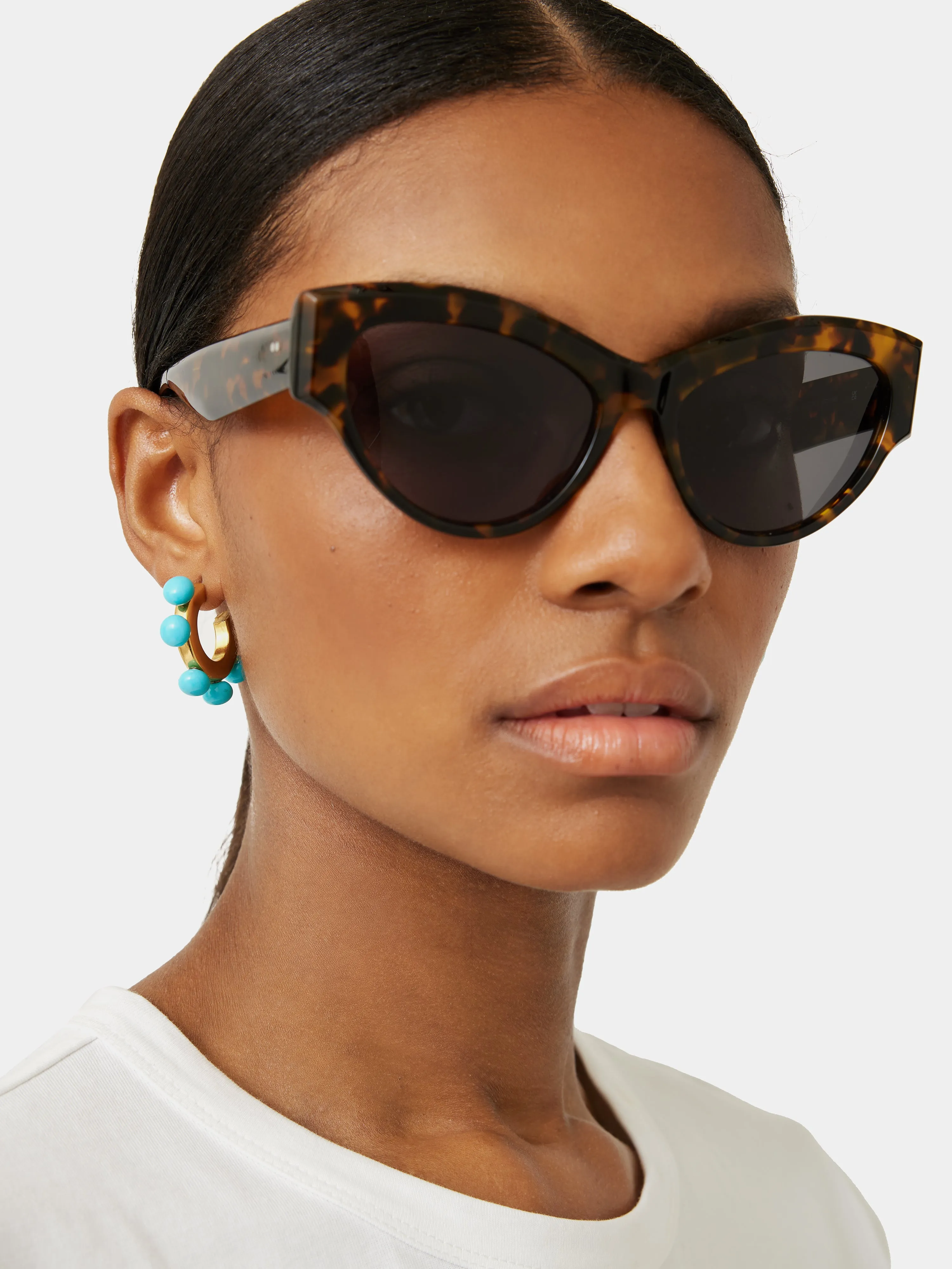 Ball Hoop Earring | Blue sold by Jigsaw product image thumbnail 4