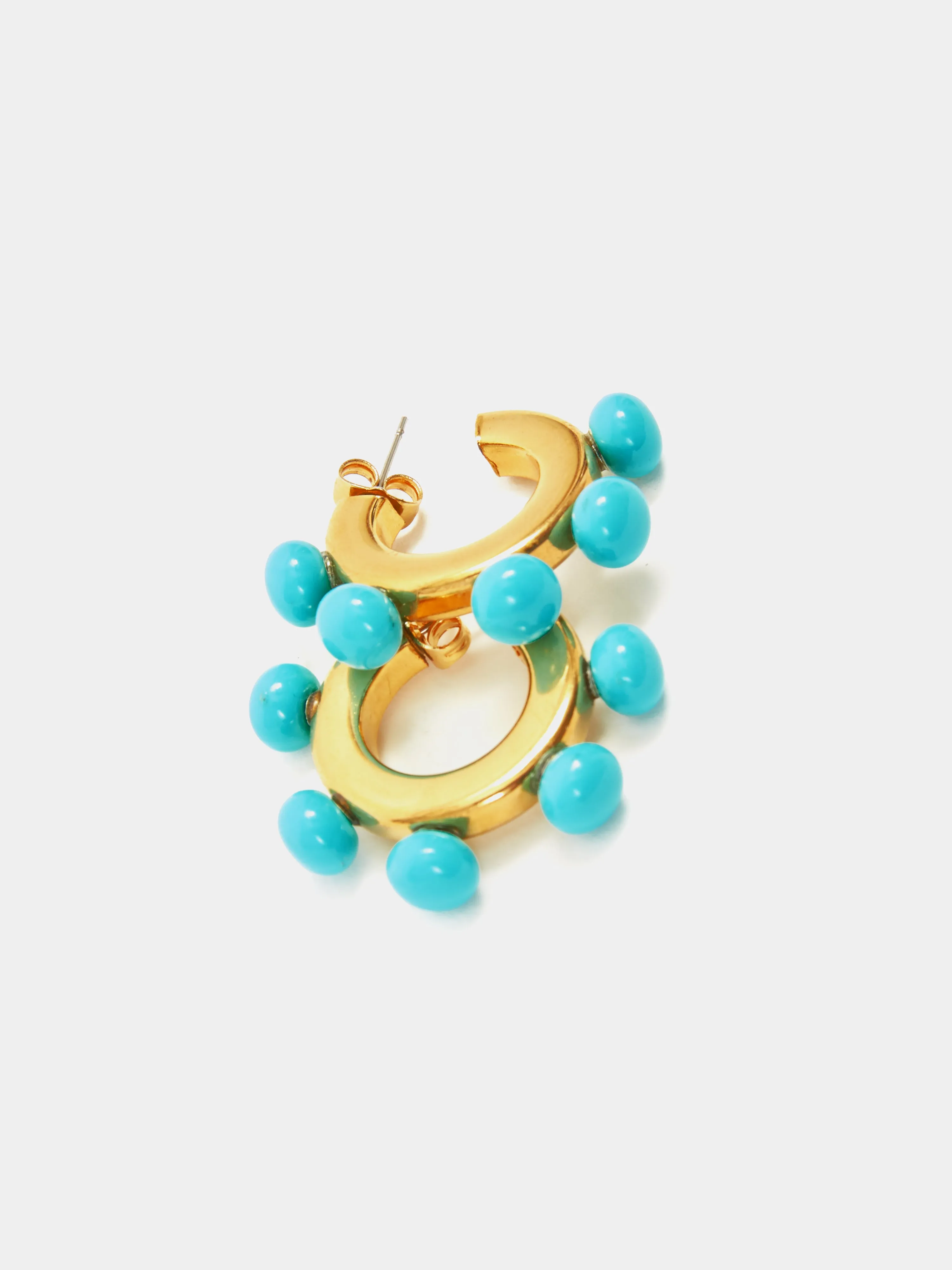 Ball Hoop Earring | Blue sold by Jigsaw product image thumbnail 3