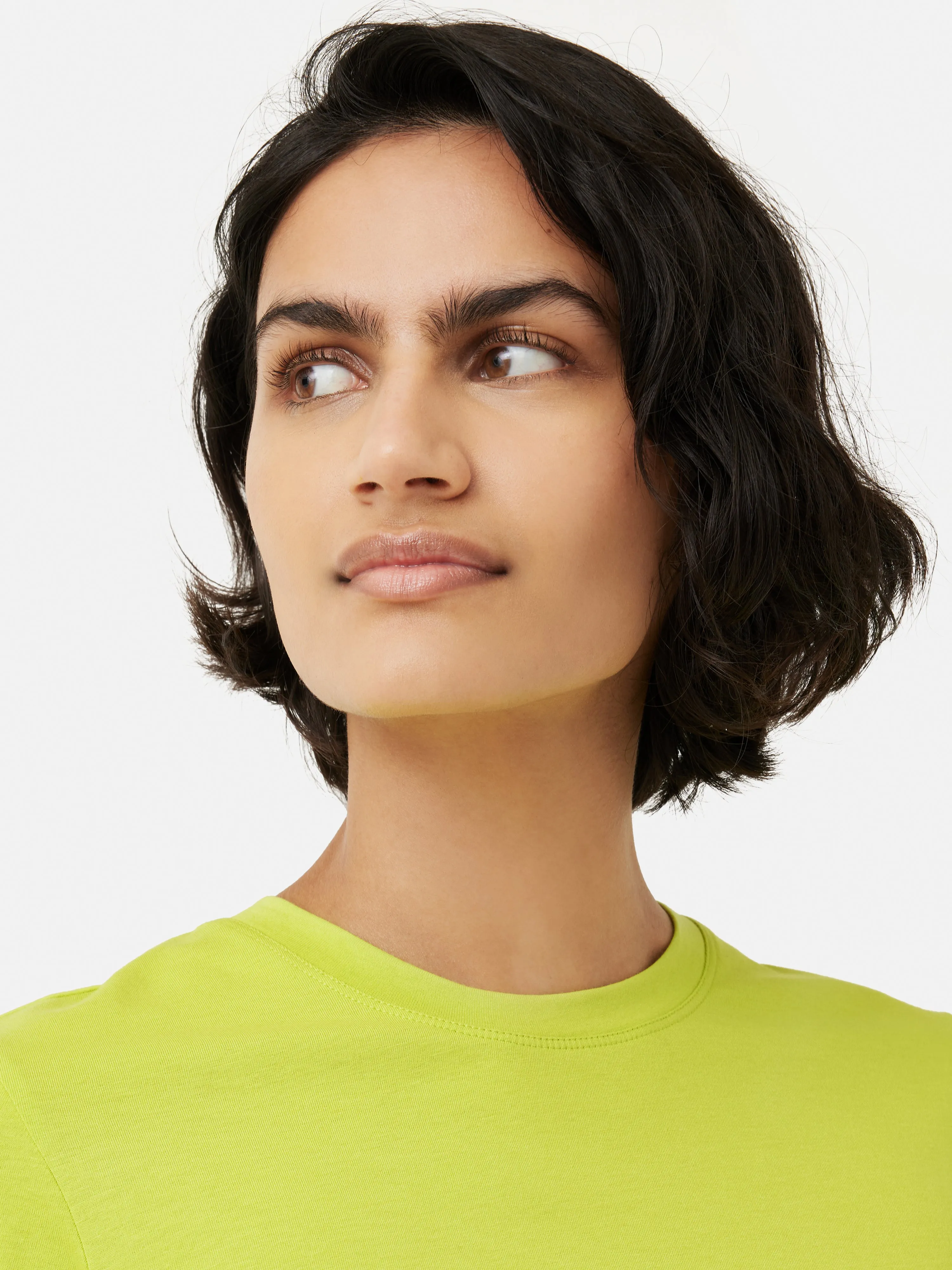 Supima Cotton Crew Neck Tee | Lime sold by Jigsaw product image thumbnail 2