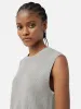 Cotton Blend Crew Tank | Grey sold by Jigsaw