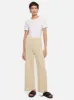 Linen Cotton Knitted Trouser | Cream sold by Jigsaw