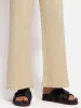 Linen Cotton Knitted Trouser | Cream sold by Jigsaw