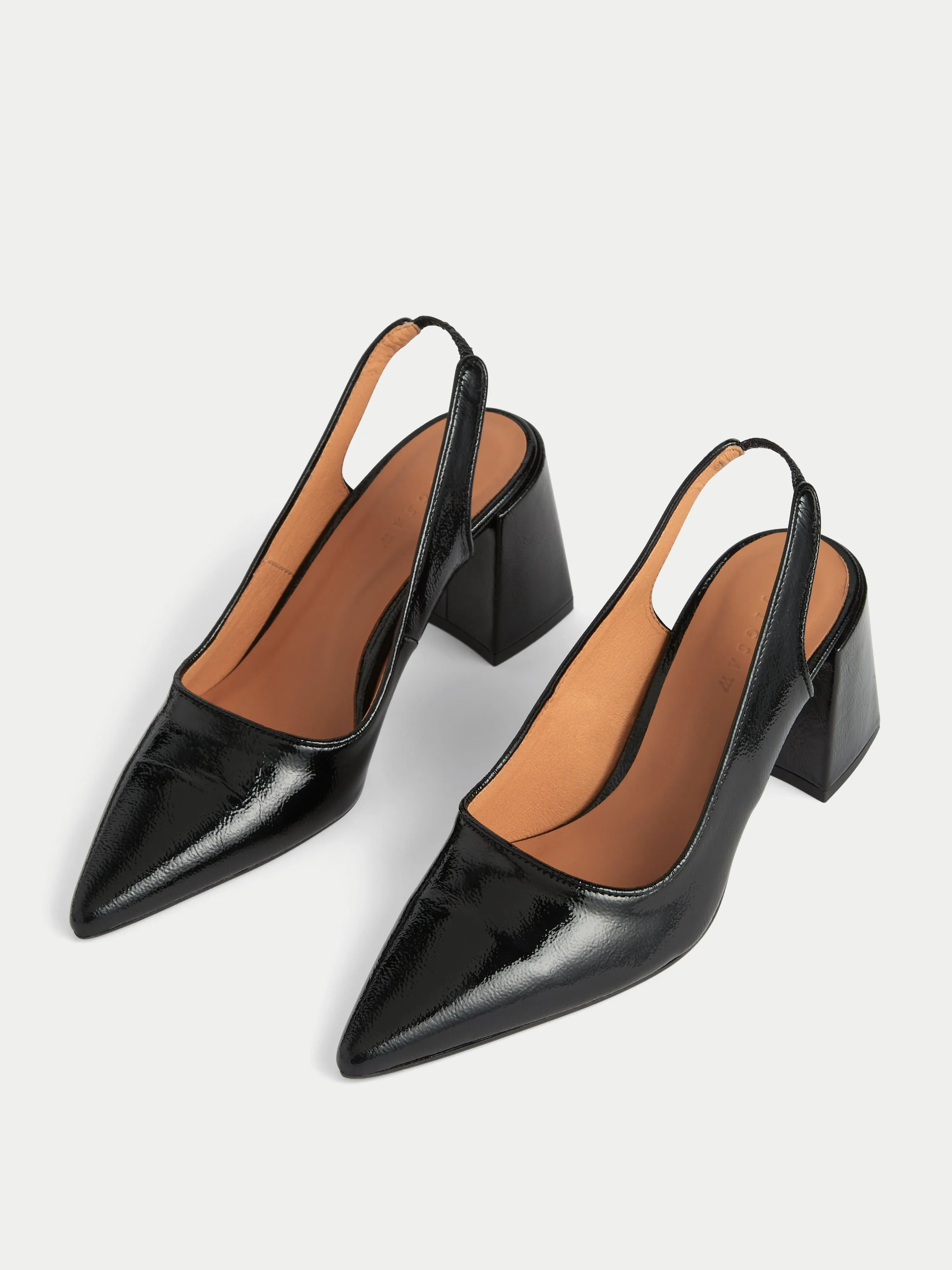 Alford Leather Heeled Shoe | Black sold by Jigsaw product image thumbnail 2