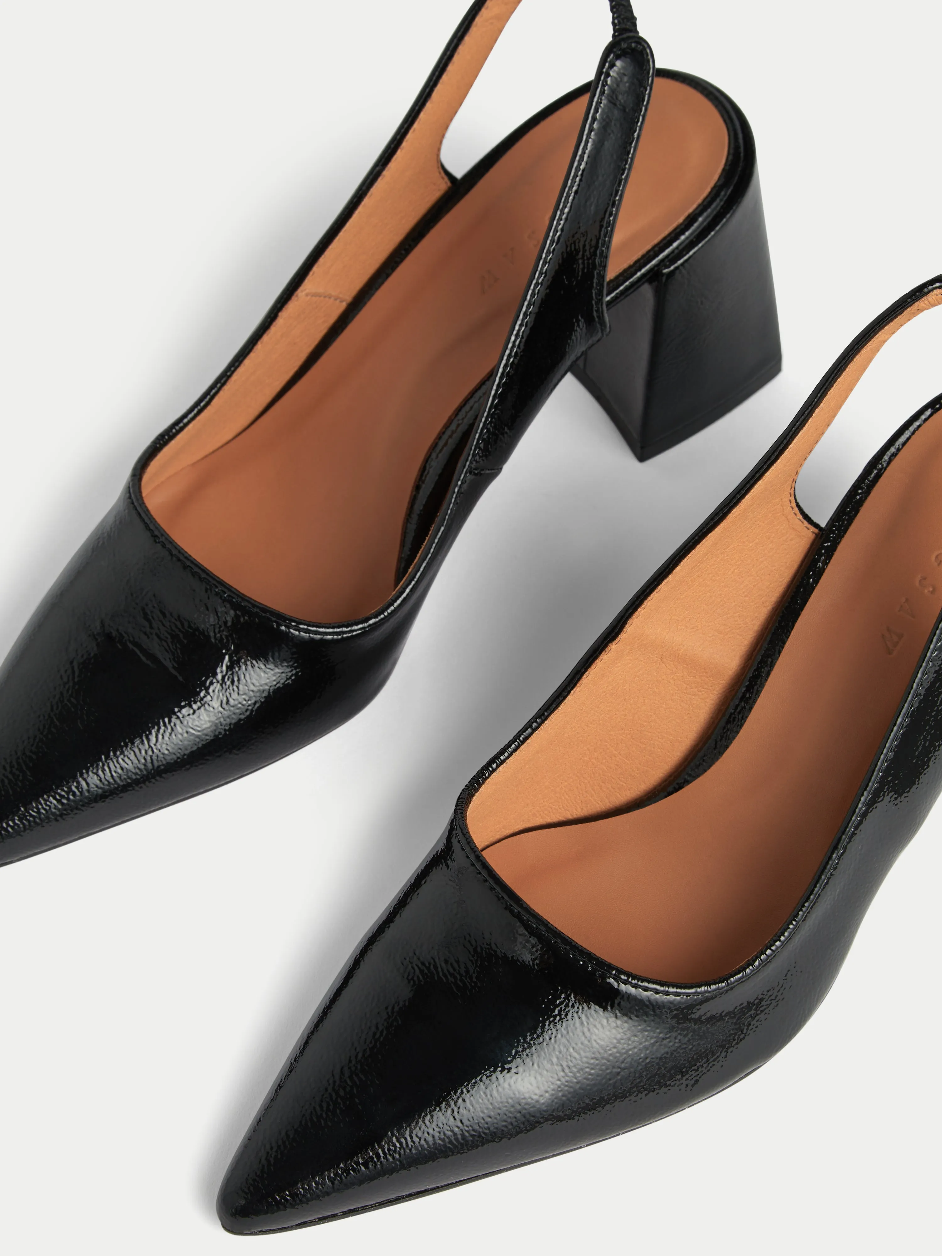 Alford Leather Heeled Shoe | Black sold by Jigsaw product image thumbnail 4