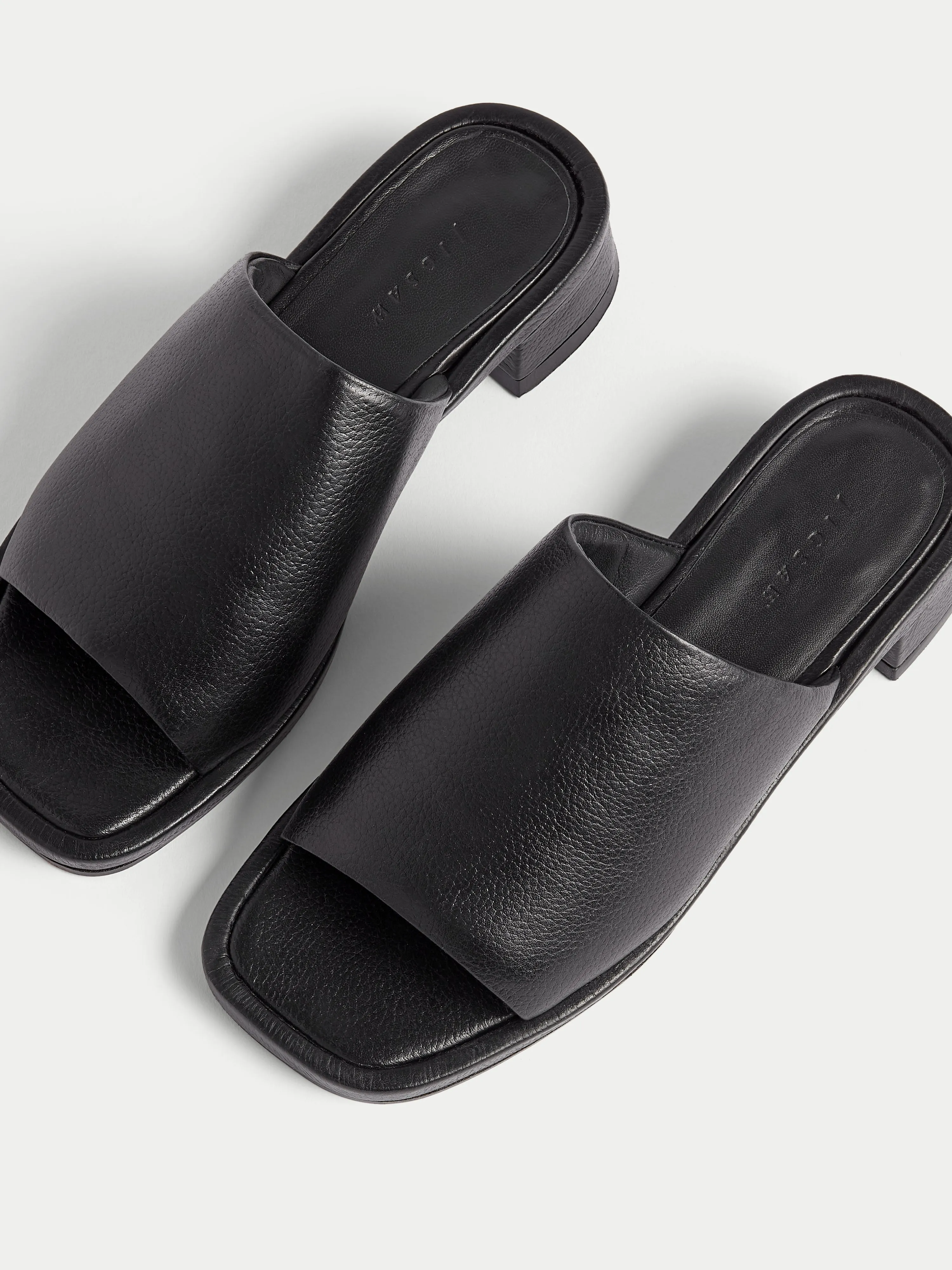 Eastbury Leather Mule | Black sold by Jigsaw product image thumbnail 3