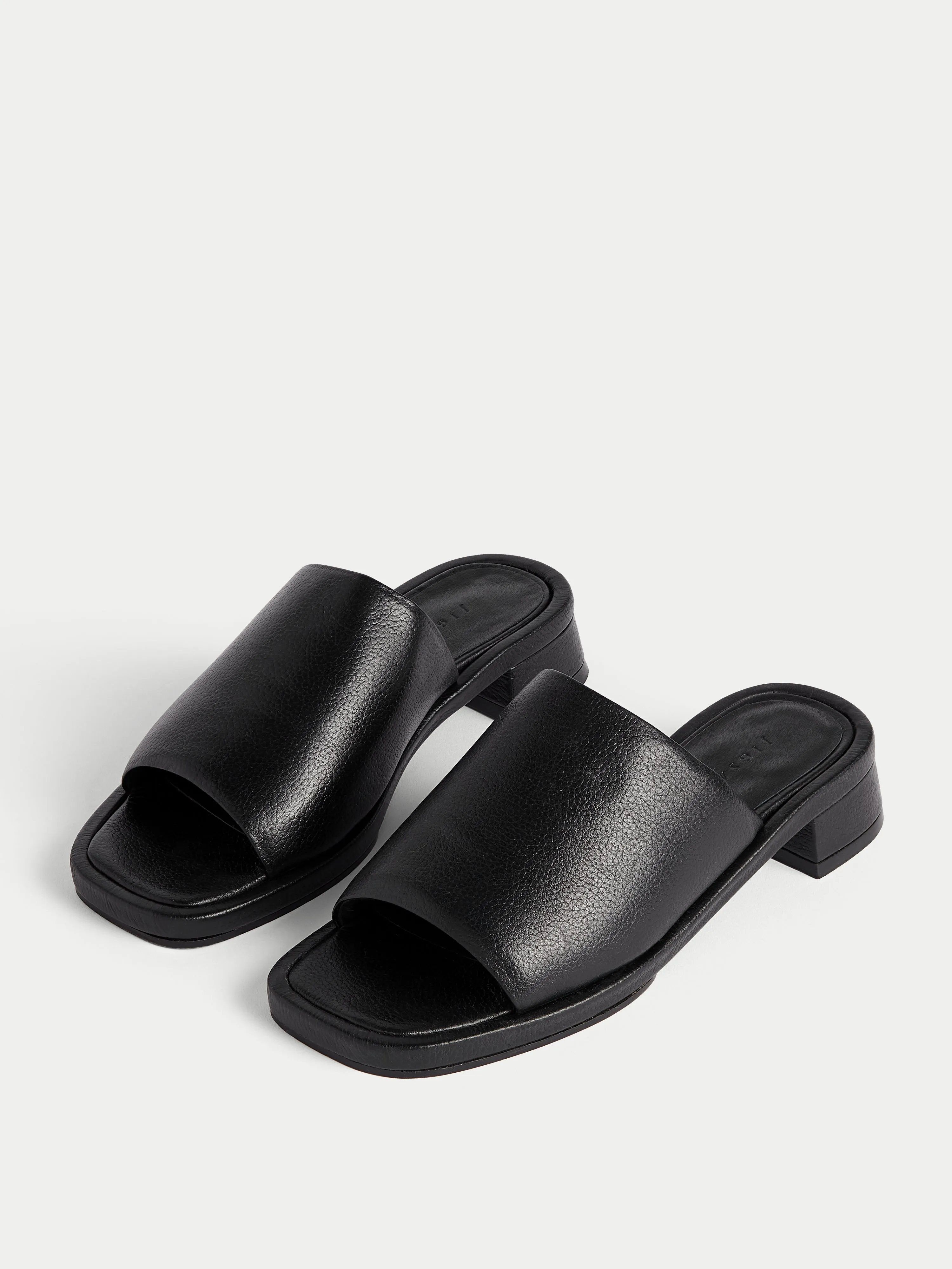 Eastbury Leather Mule | Black sold by Jigsaw product image thumbnail 2