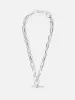 Trombone Link Chain Necklace | Silver sold by Jigsaw