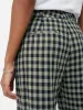 Linen Check Dale Trouser | Green sold by Jigsaw