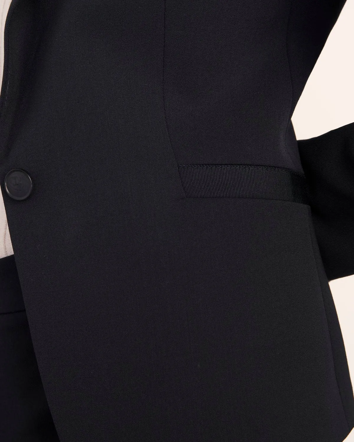 Italian Wool Stretch Paris Jacket | Navy sold by Jigsaw product image thumbnail 4