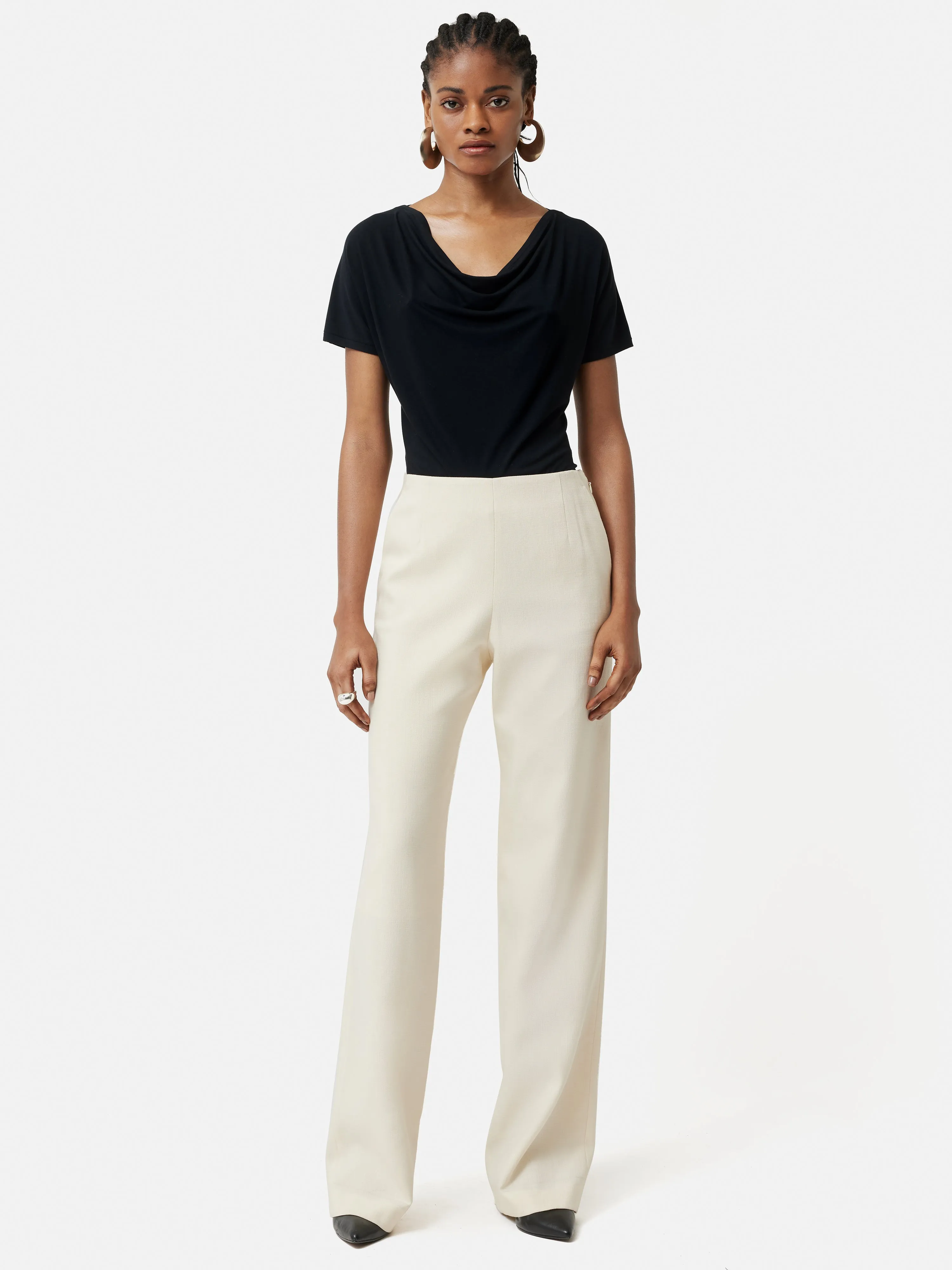 Drape Cowl Neck Top | Black sold by Jigsaw product image thumbnail 3