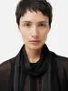 Crinkle Viscose Scarf Top | Black sold by Jigsaw