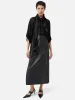 Crinkle Viscose Scarf Top | Black sold by Jigsaw