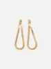 Snake Chain Loop Earrings | Gold sold by Jigsaw