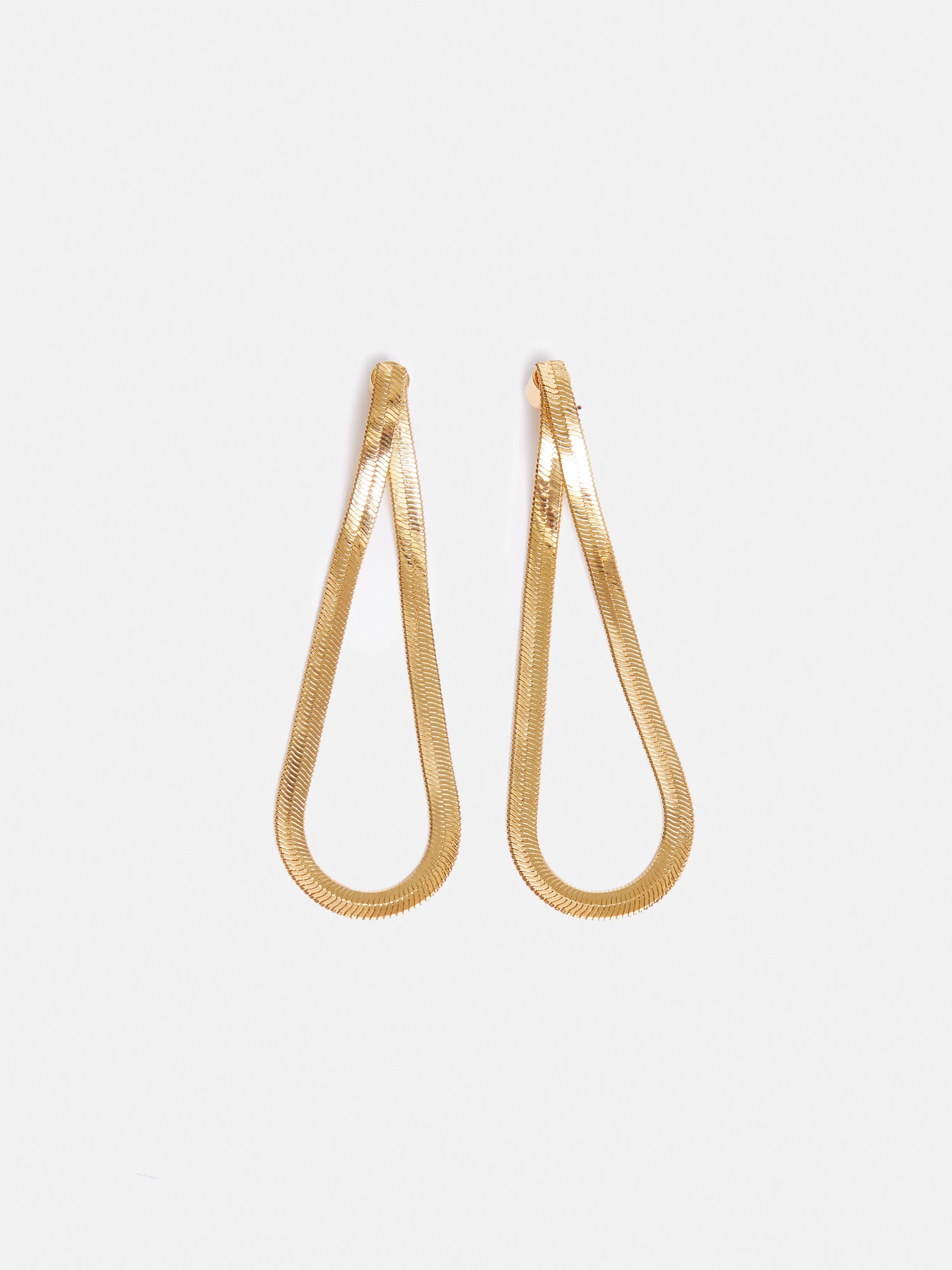 Snake Chain Loop Earrings | Gold sold by Jigsaw product image thumbnail 4