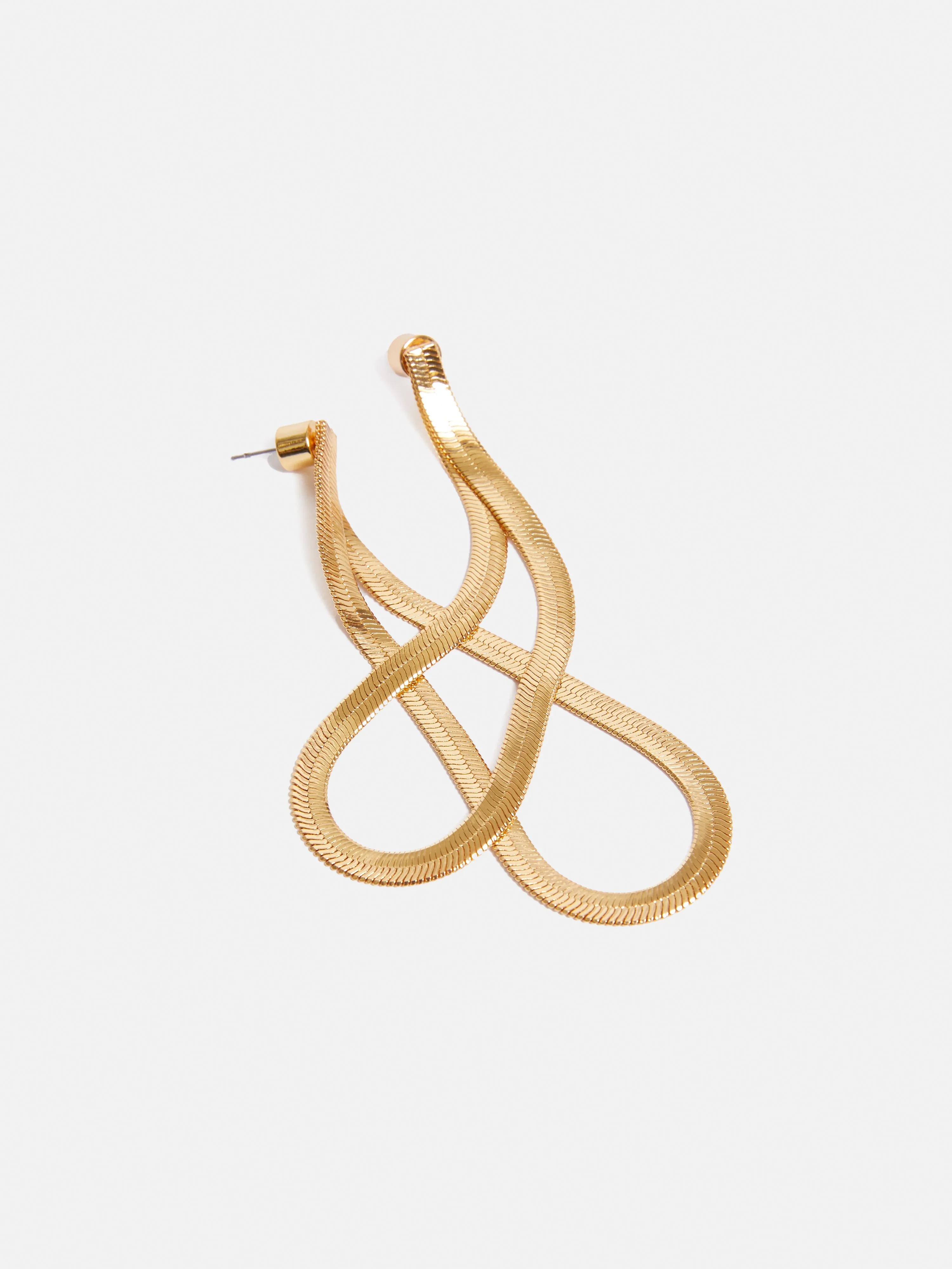Snake Chain Loop Earrings | Gold sold by Jigsaw