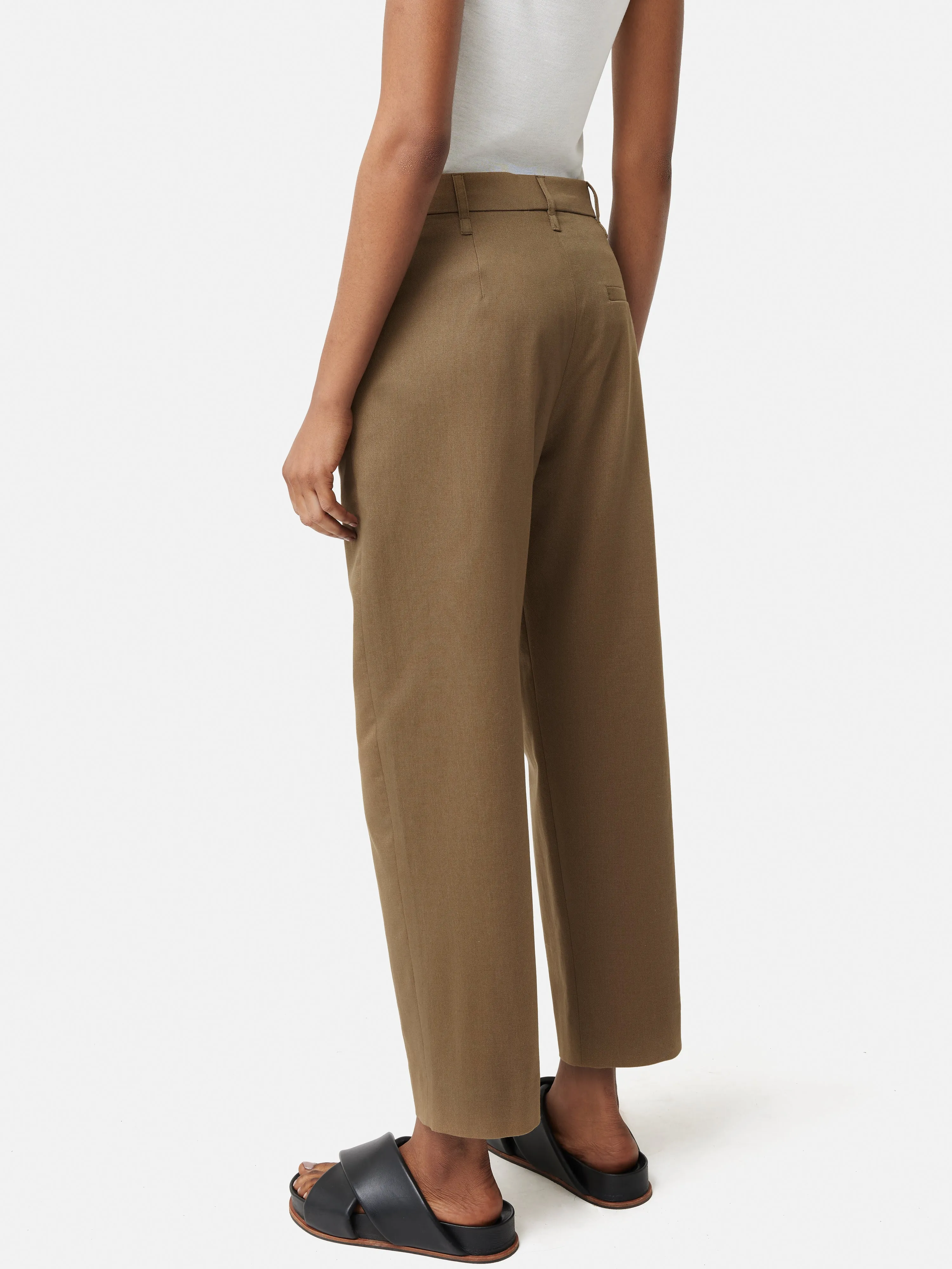 Cotton Twill Nevis Trouser | Brown sold by Jigsaw product image thumbnail 4