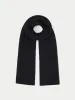 Miller Wool Cashmere Blend Scarf | Black sold by Jigsaw