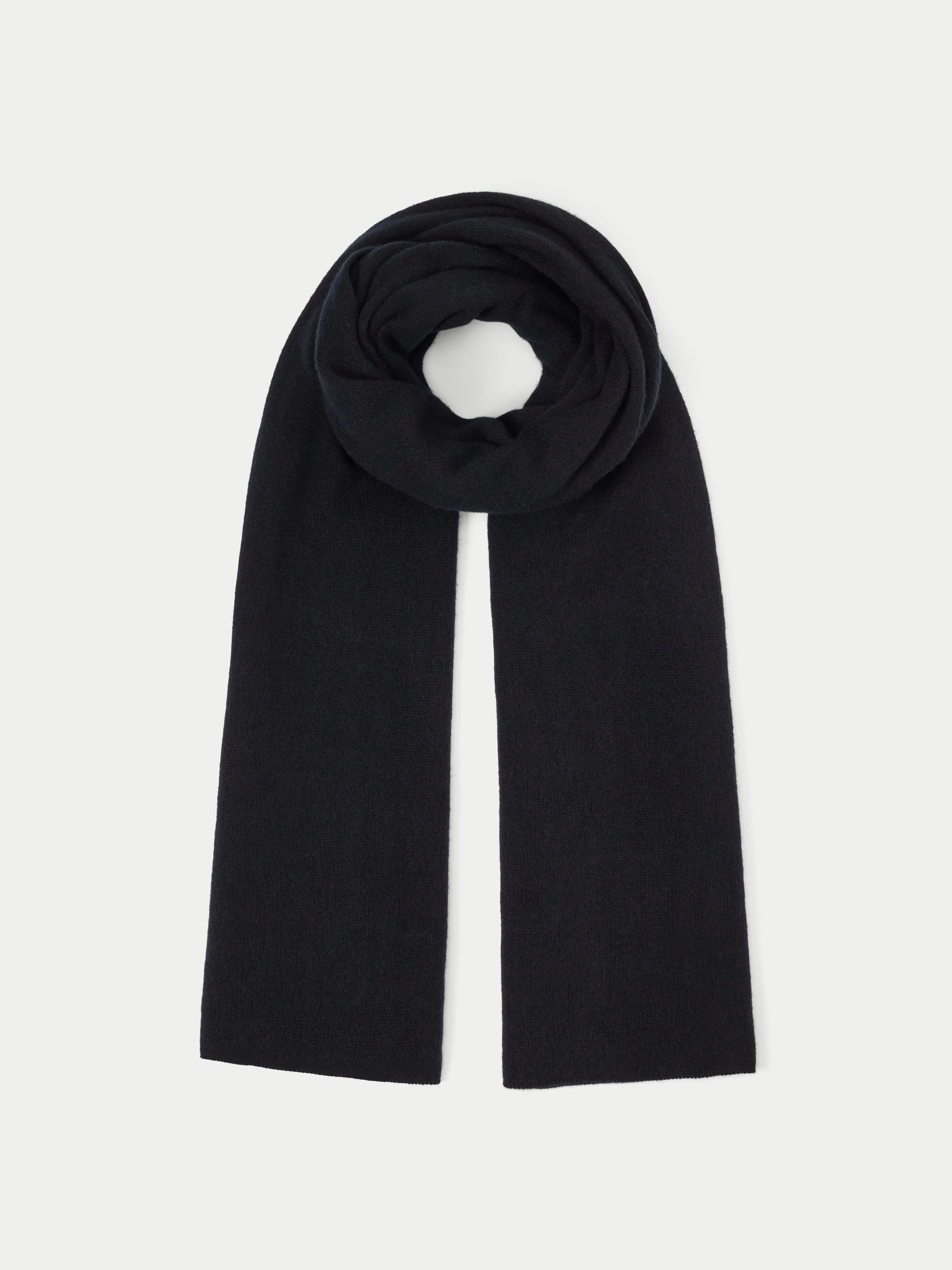 Miller Wool Cashmere Blend Scarf | Black sold by Jigsaw