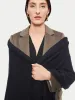 Miller Wool Cashmere Blend Scarf | Black sold by Jigsaw