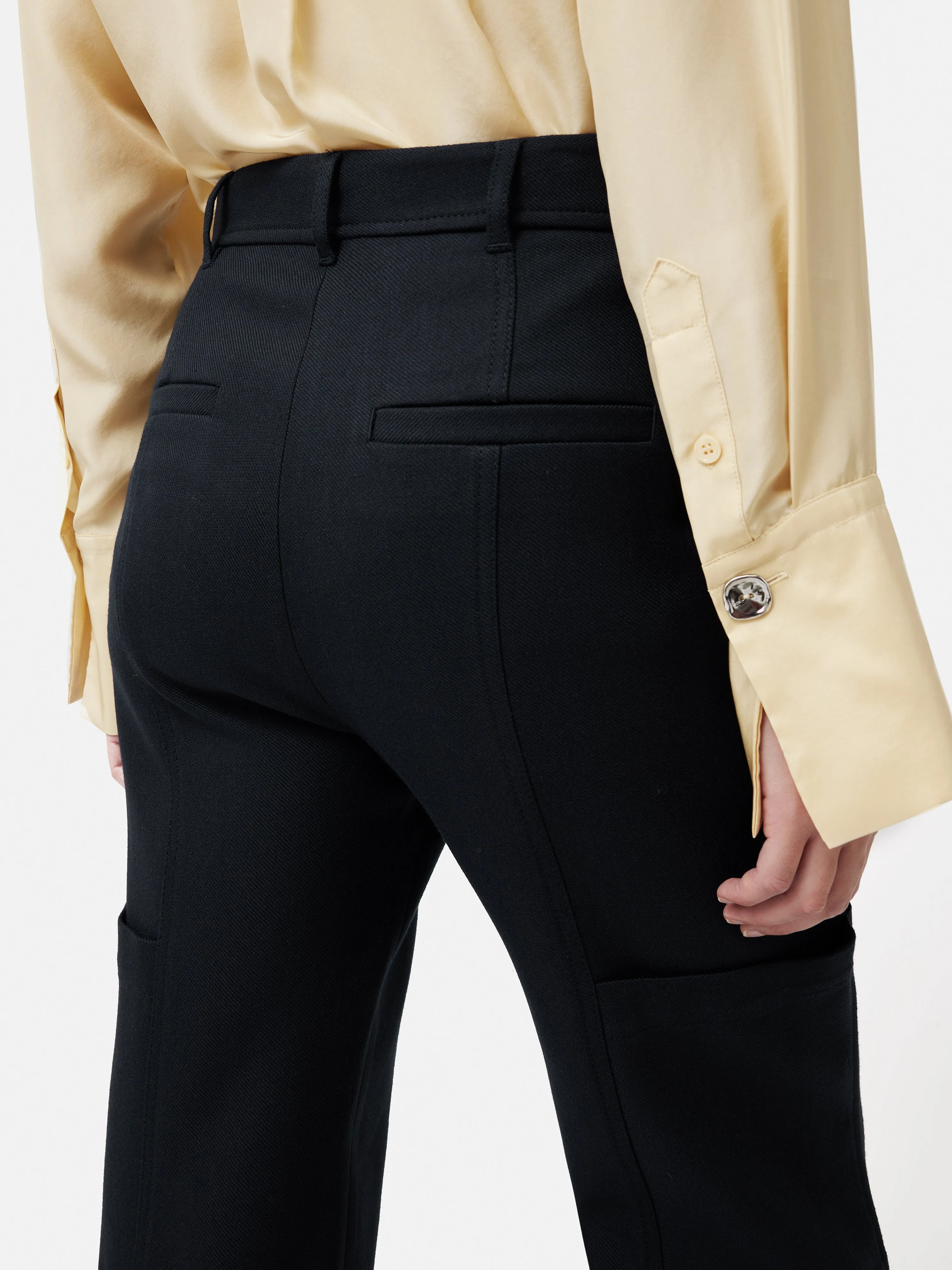 Wool Blend Cargo Trouser | Navy sold by Jigsaw product image thumbnail 4