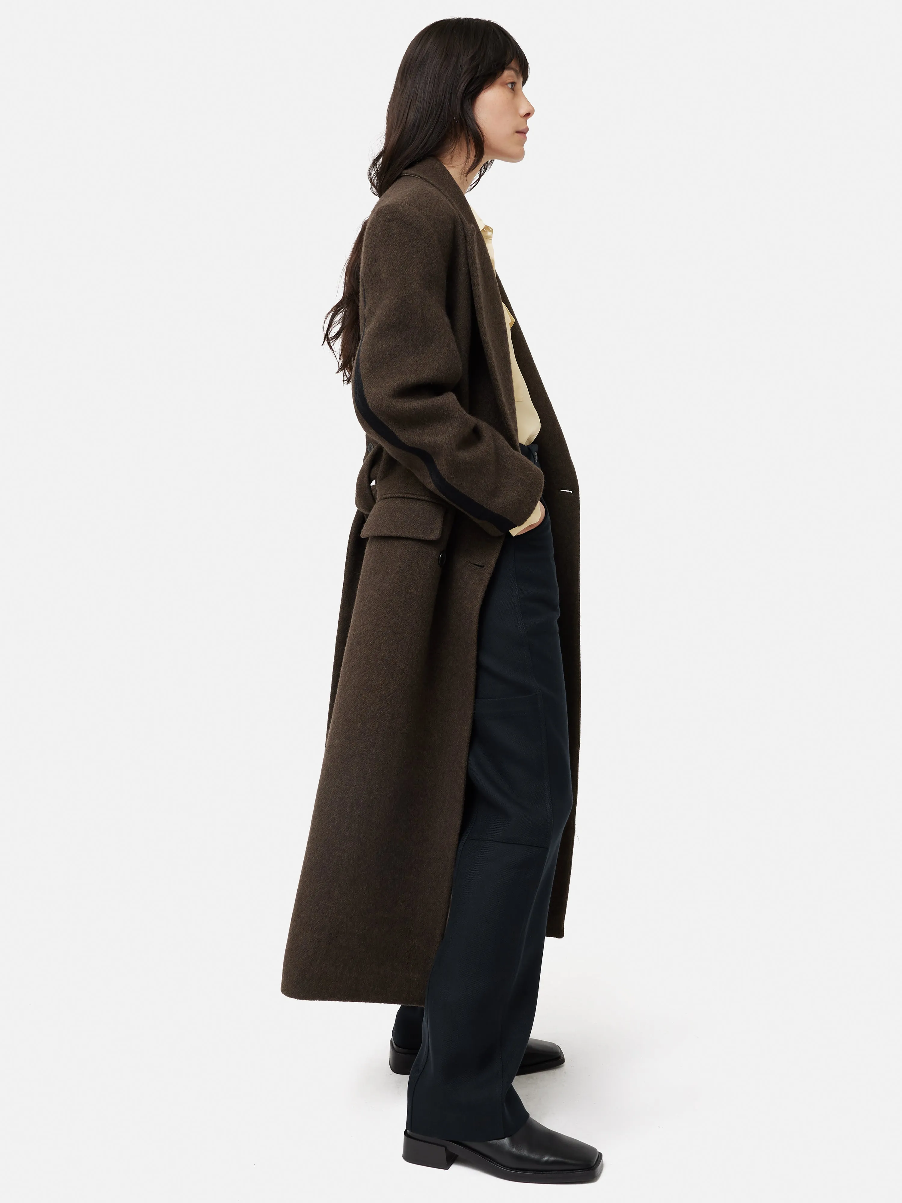 Wool Blend Cargo Trouser | Navy sold by Jigsaw product image thumbnail 5