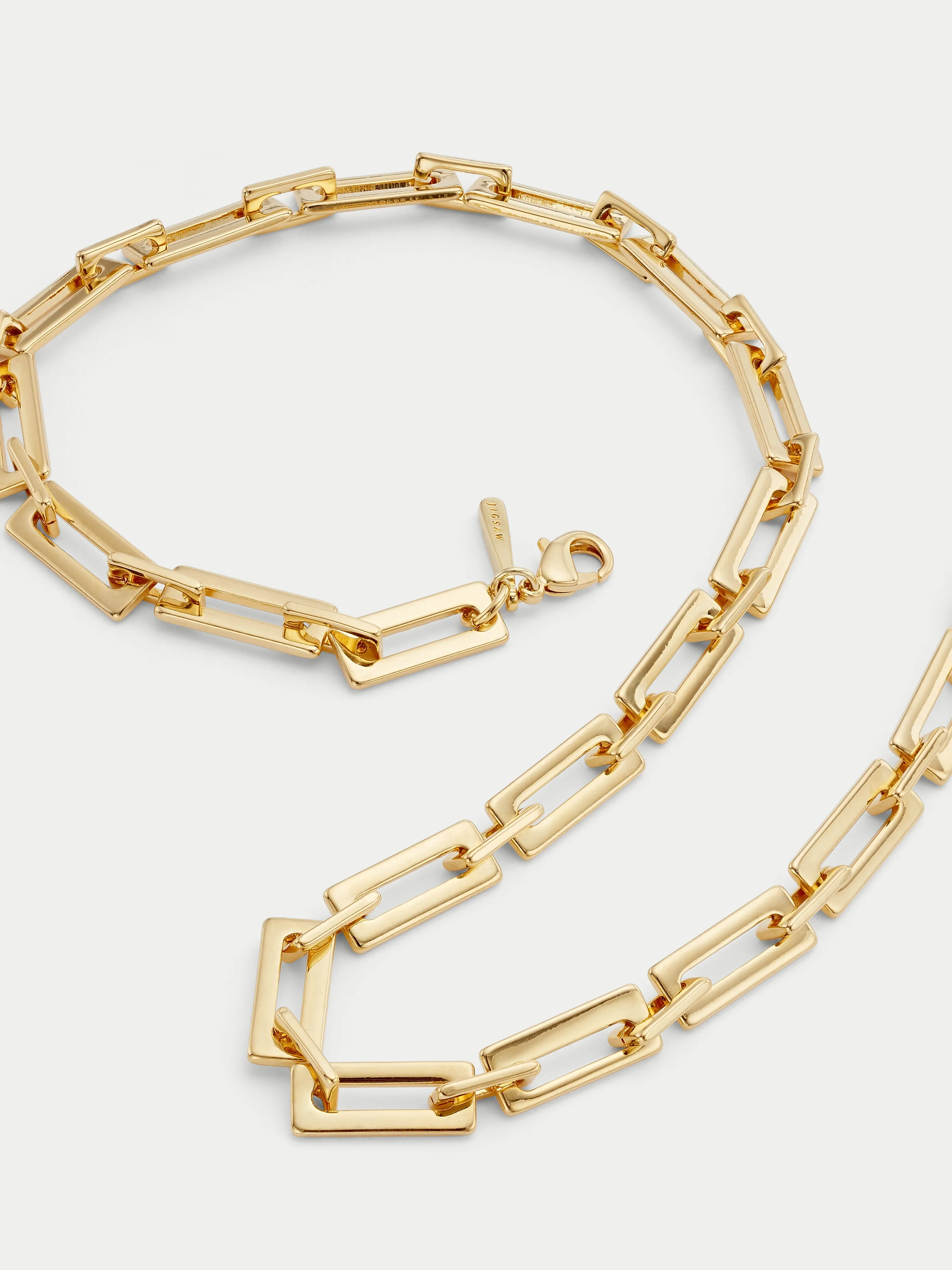 Square Link Chain Necklace | Gold sold by Jigsaw product image thumbnail 2