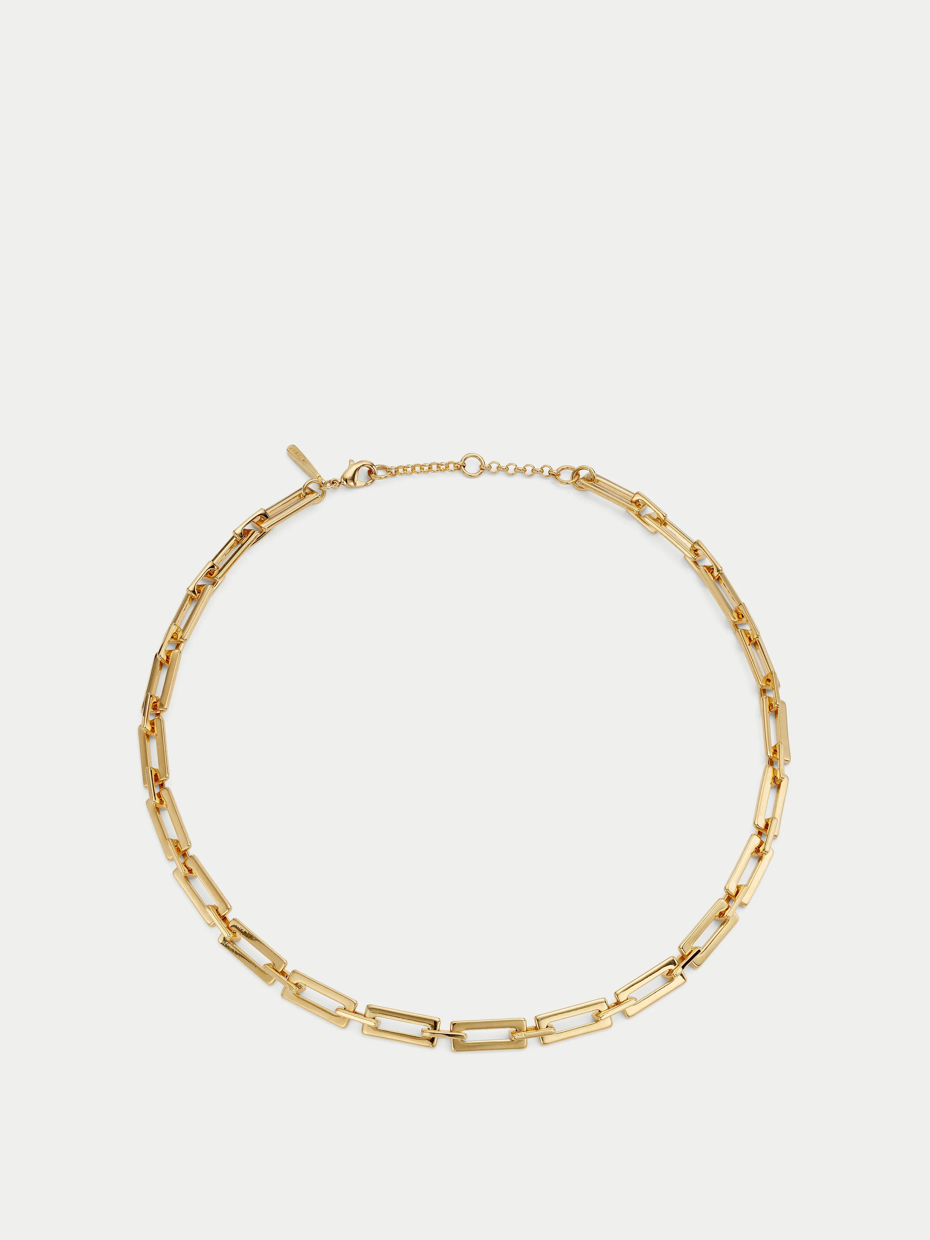 Square Link Chain Necklace | Gold sold by Jigsaw