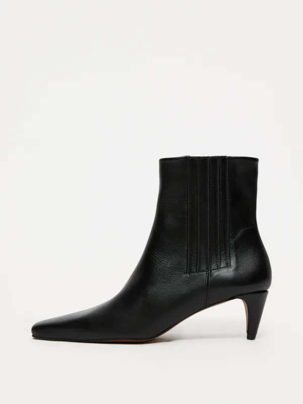 Olivia Heeled Ankle Boot | Black made by Jigsaw