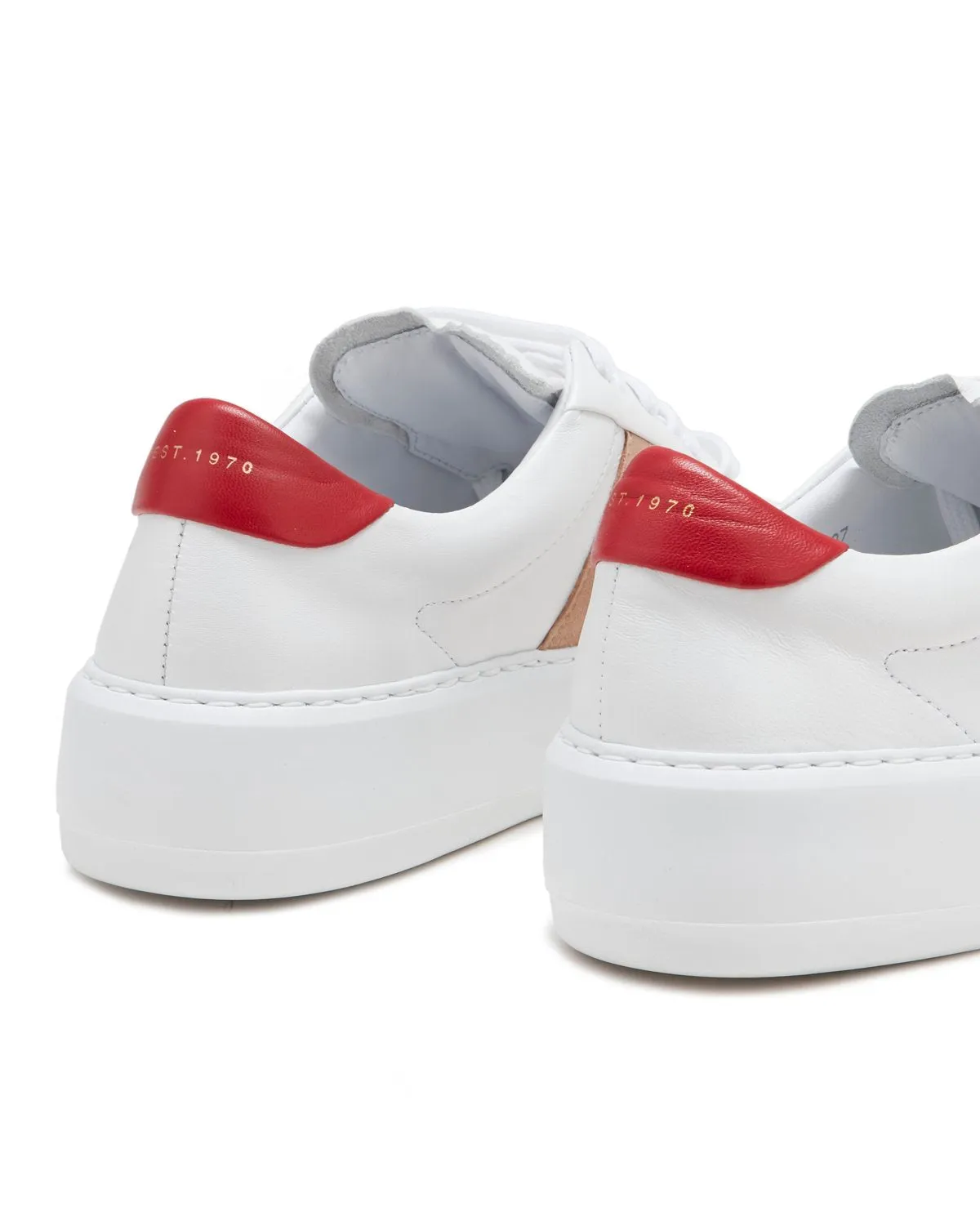Riva Leather Platform Trainer | Red sold by Jigsaw product image thumbnail 3