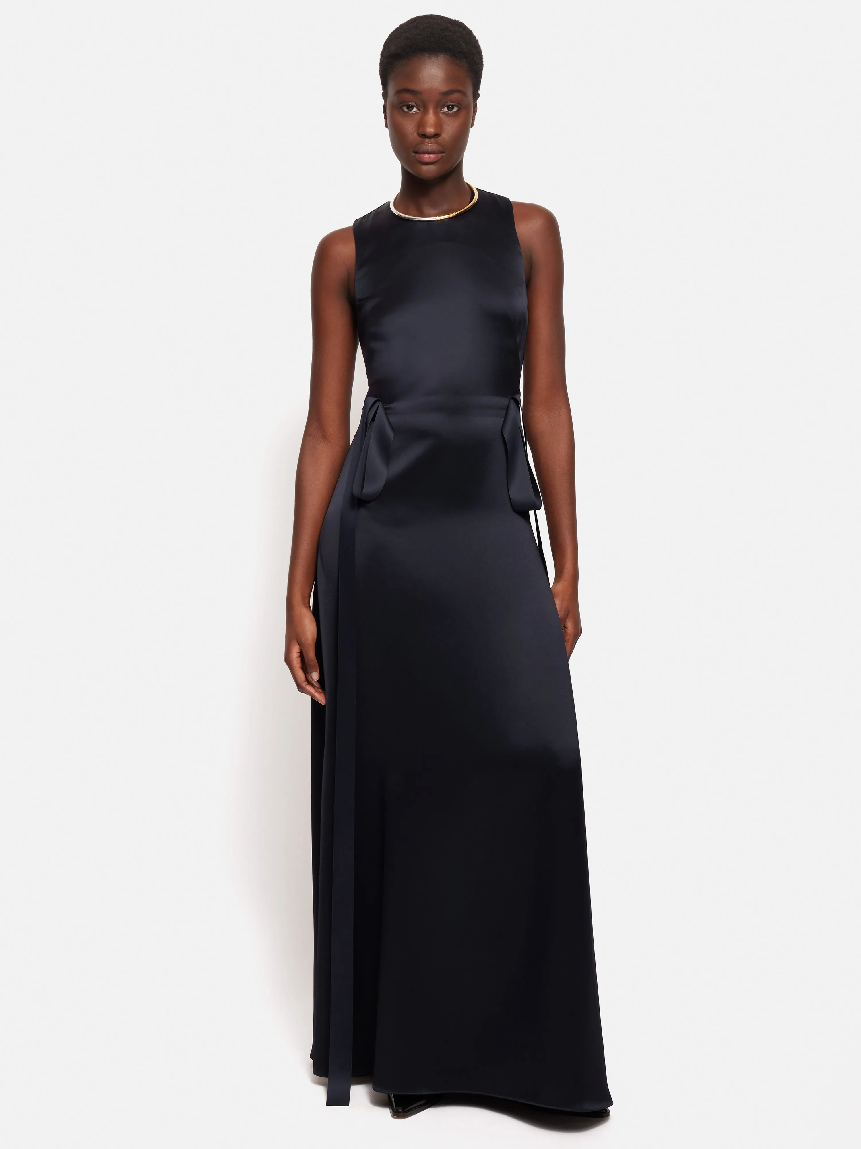 Roksanda Slip Maxi Dress | Navy sold by Jigsaw product image thumbnail 5