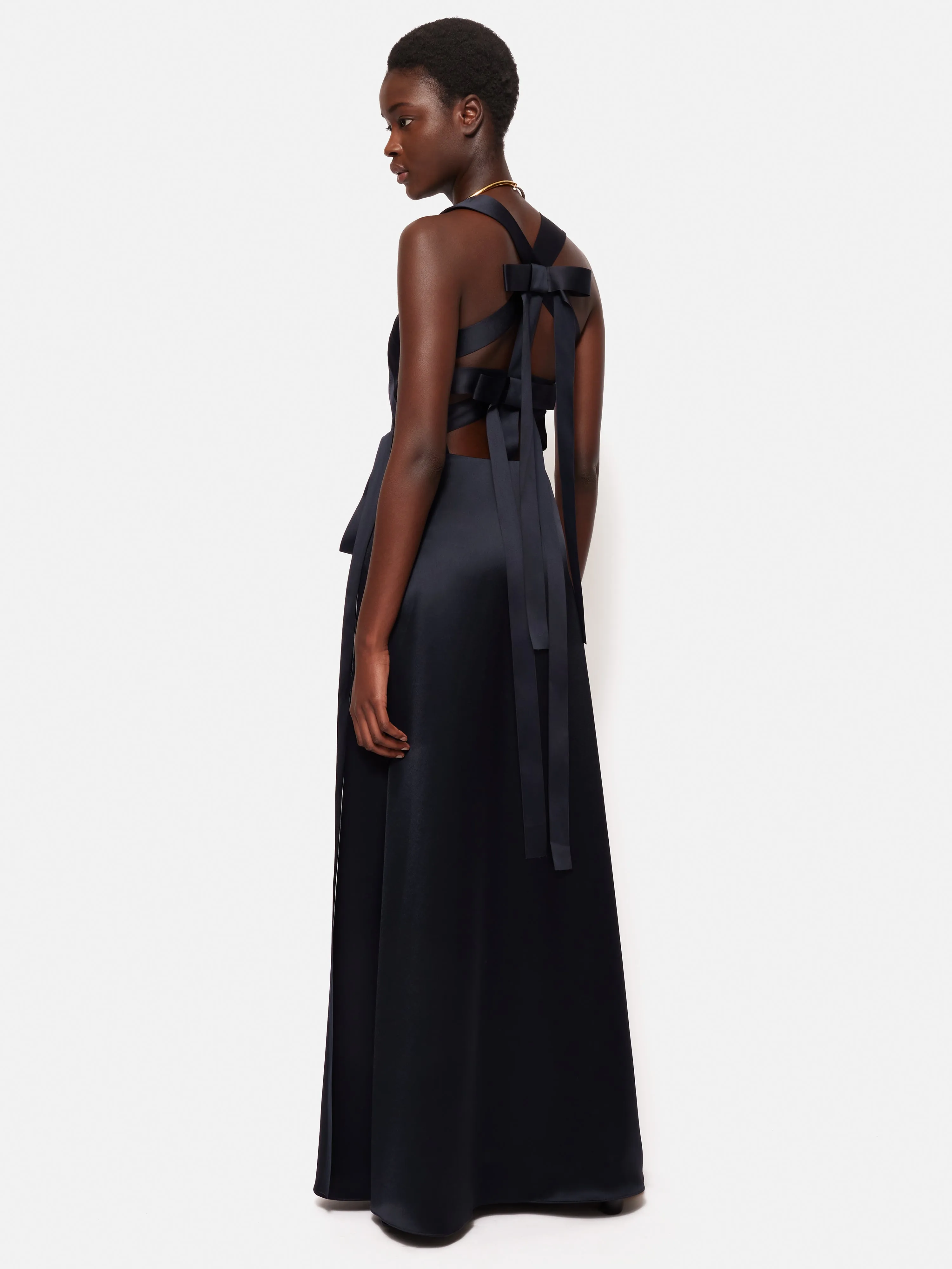 Roksanda Slip Maxi Dress | Navy sold by Jigsaw