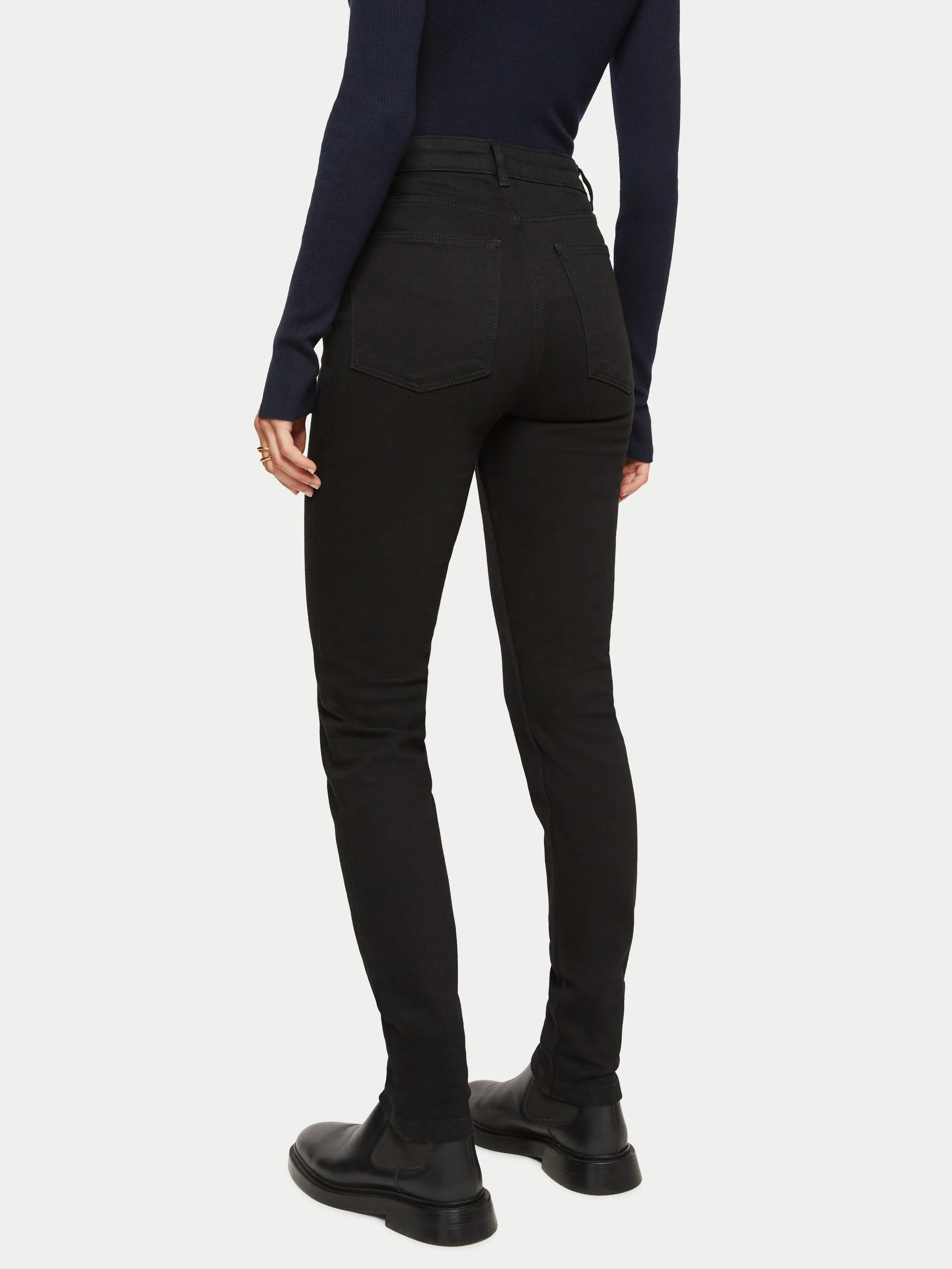 30" Hayne Slim Leg Jean | Black sold by Jigsaw product image thumbnail 4