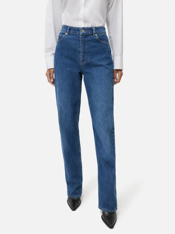 Regent Straight Leg Jean | Vintage Mid Blue sold by Jigsaw