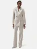 Velvet Double Breasted Blazer | Grey sold by Jigsaw