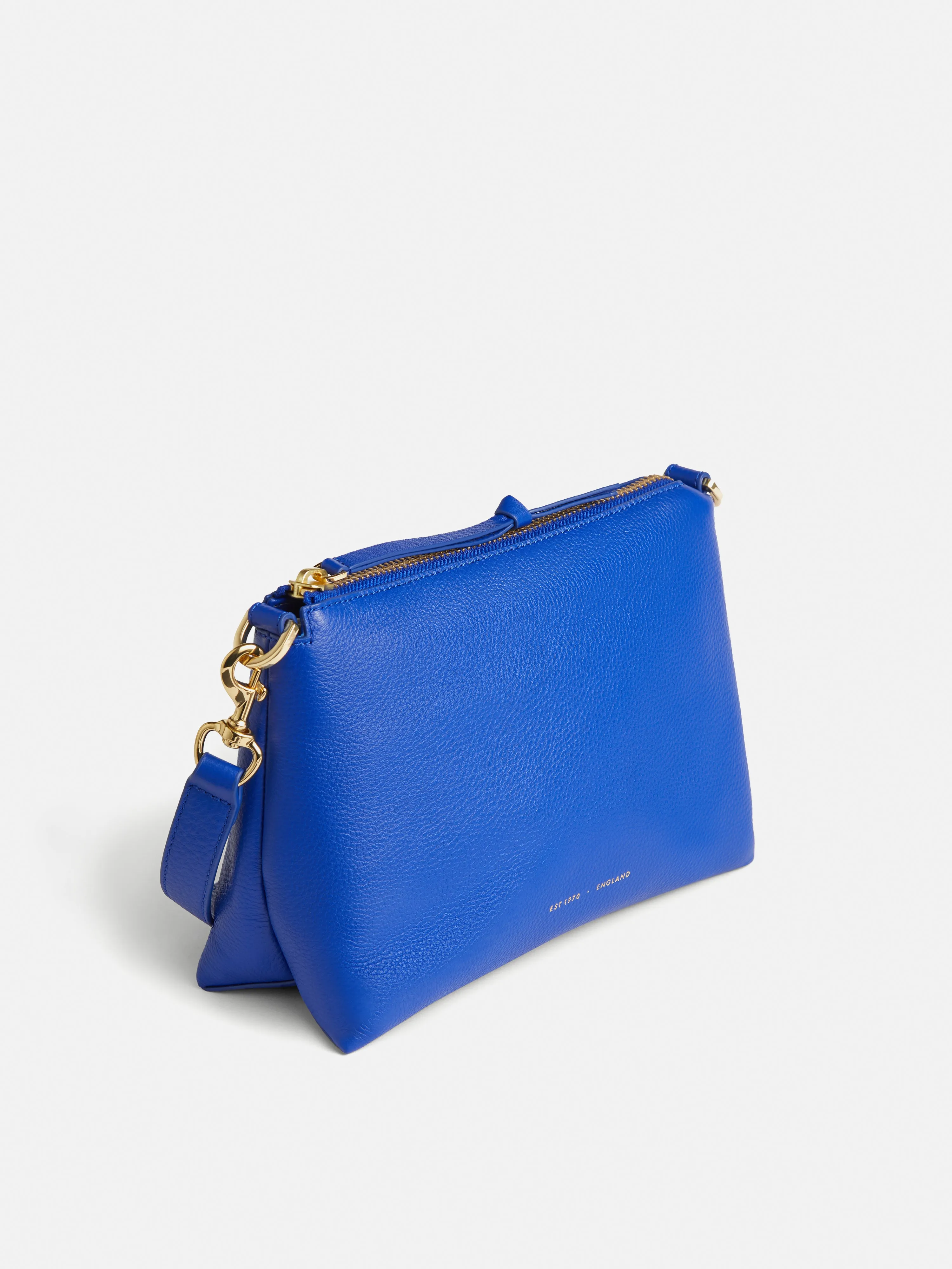 Ava Pebble Leather Crossbody | Blue sold by Jigsaw product image thumbnail 2
