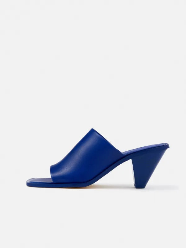 Babel Leather Mule | Blue sold by Jigsaw