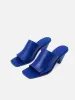Babel Leather Mule | Blue sold by Jigsaw