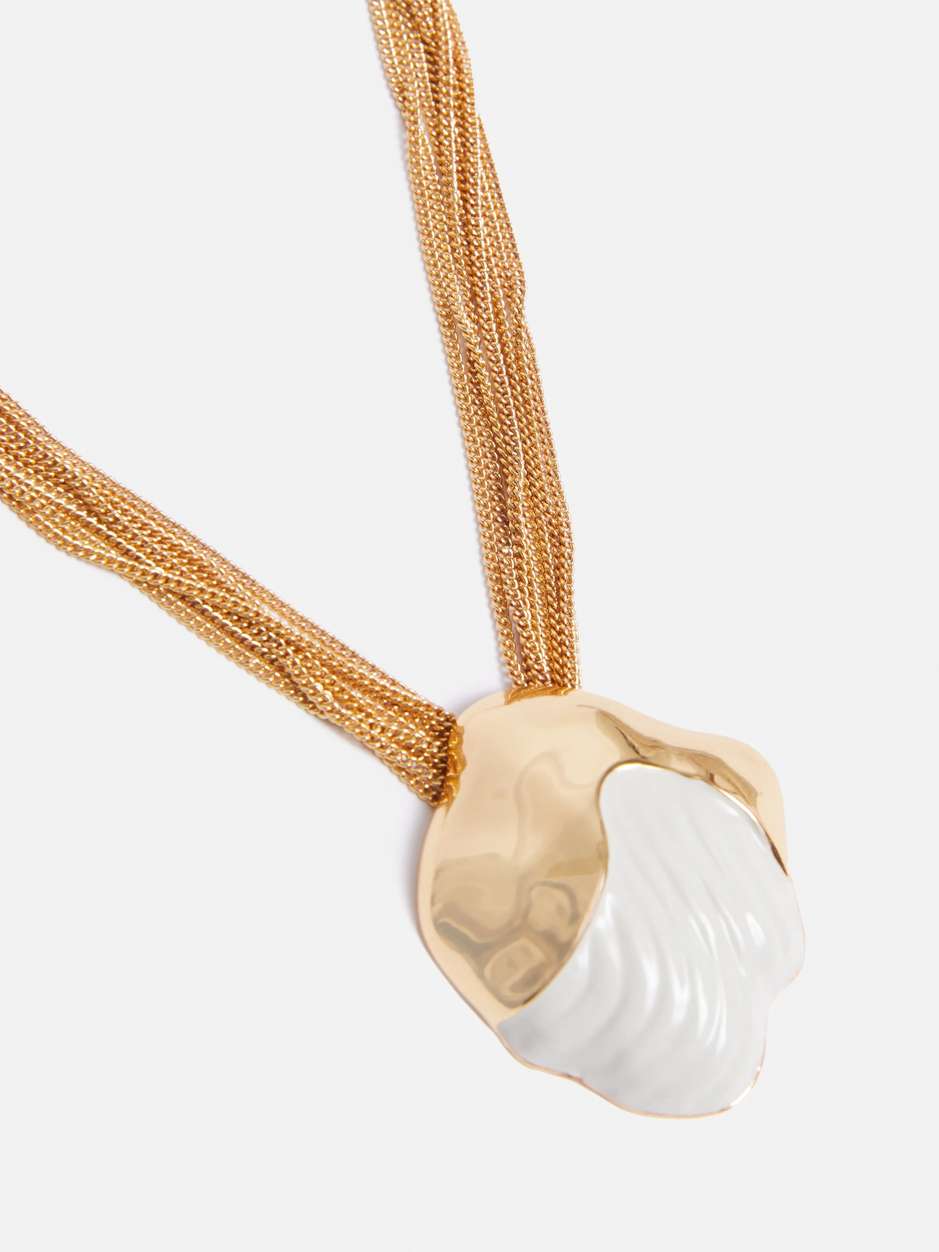 Textured Enamel Chain Necklace | Gold sold by Jigsaw product image thumbnail 3