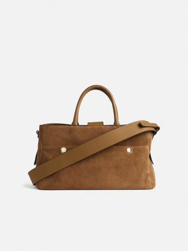 Adela Suede Tote | Brown sold by Jigsaw