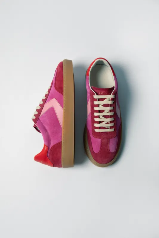 Portland Vintage Classic Trainer | Pink sold by Jigsaw