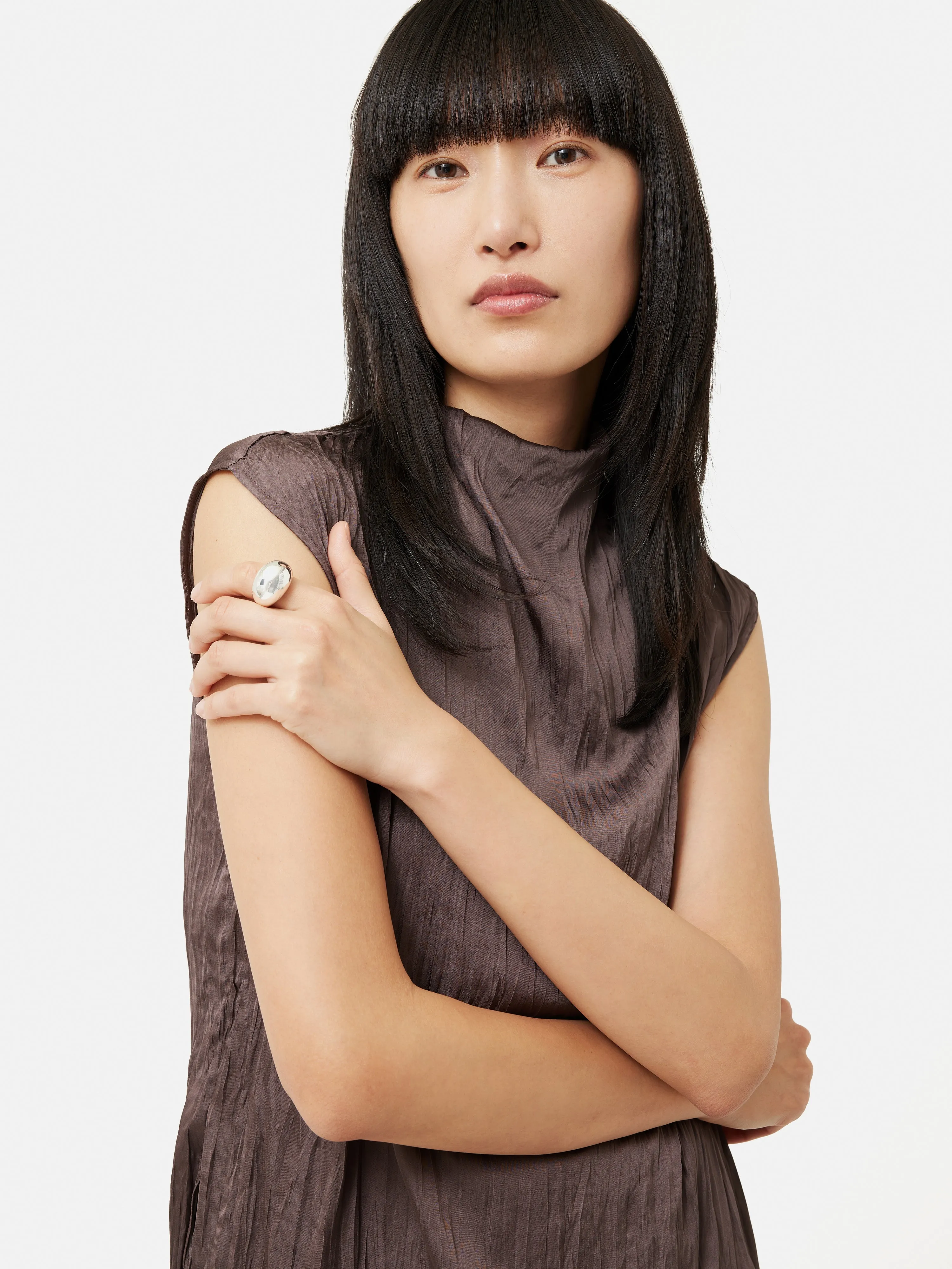 Chunky Dome Ring | Silver sold by Jigsaw product image thumbnail 2