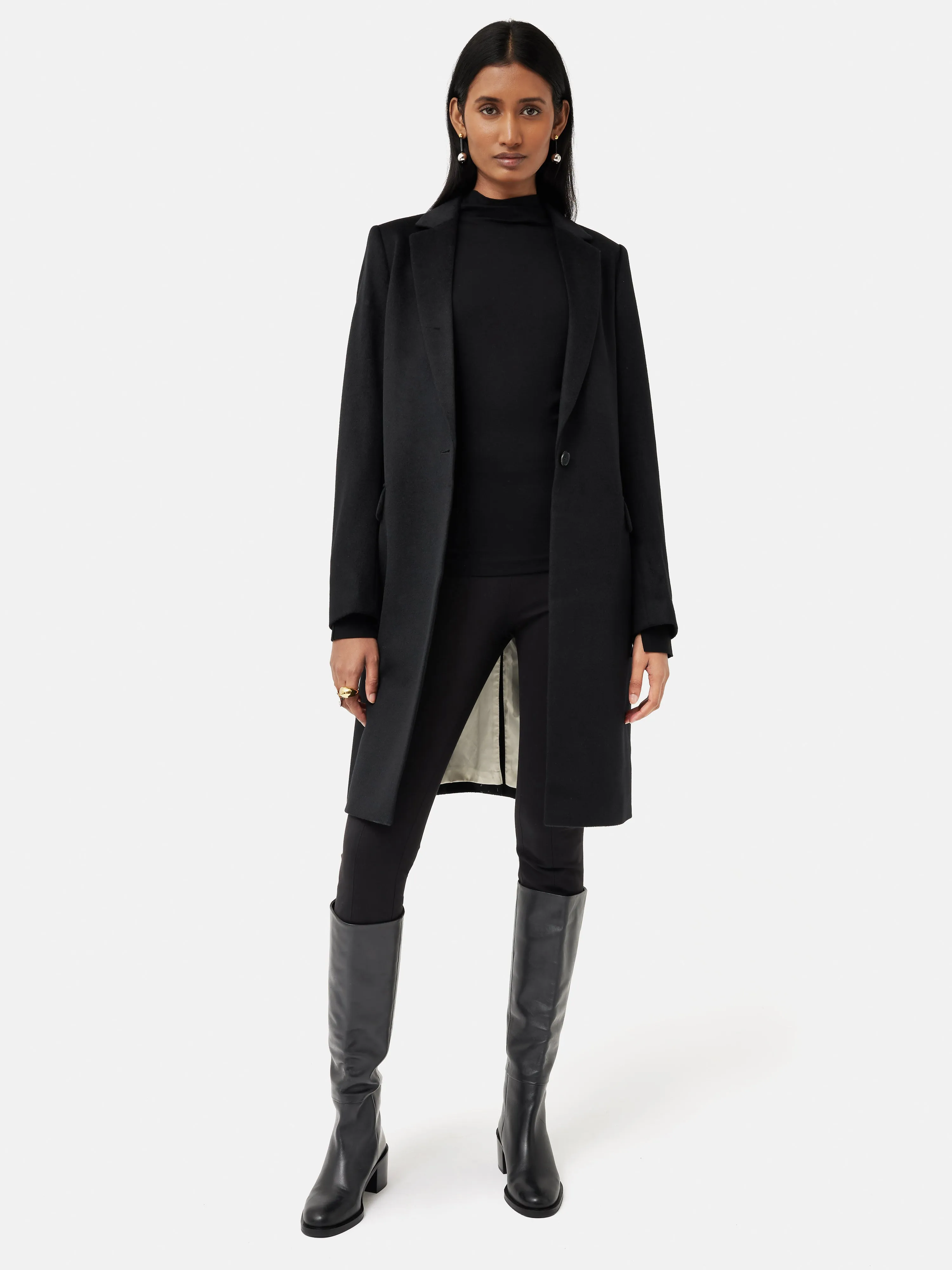 Batwing Cowl Neck Top | Black sold by Jigsaw product image thumbnail 3