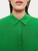 Deep Cuff Silk Long Sleeve Shirt | Green sold by Jigsaw